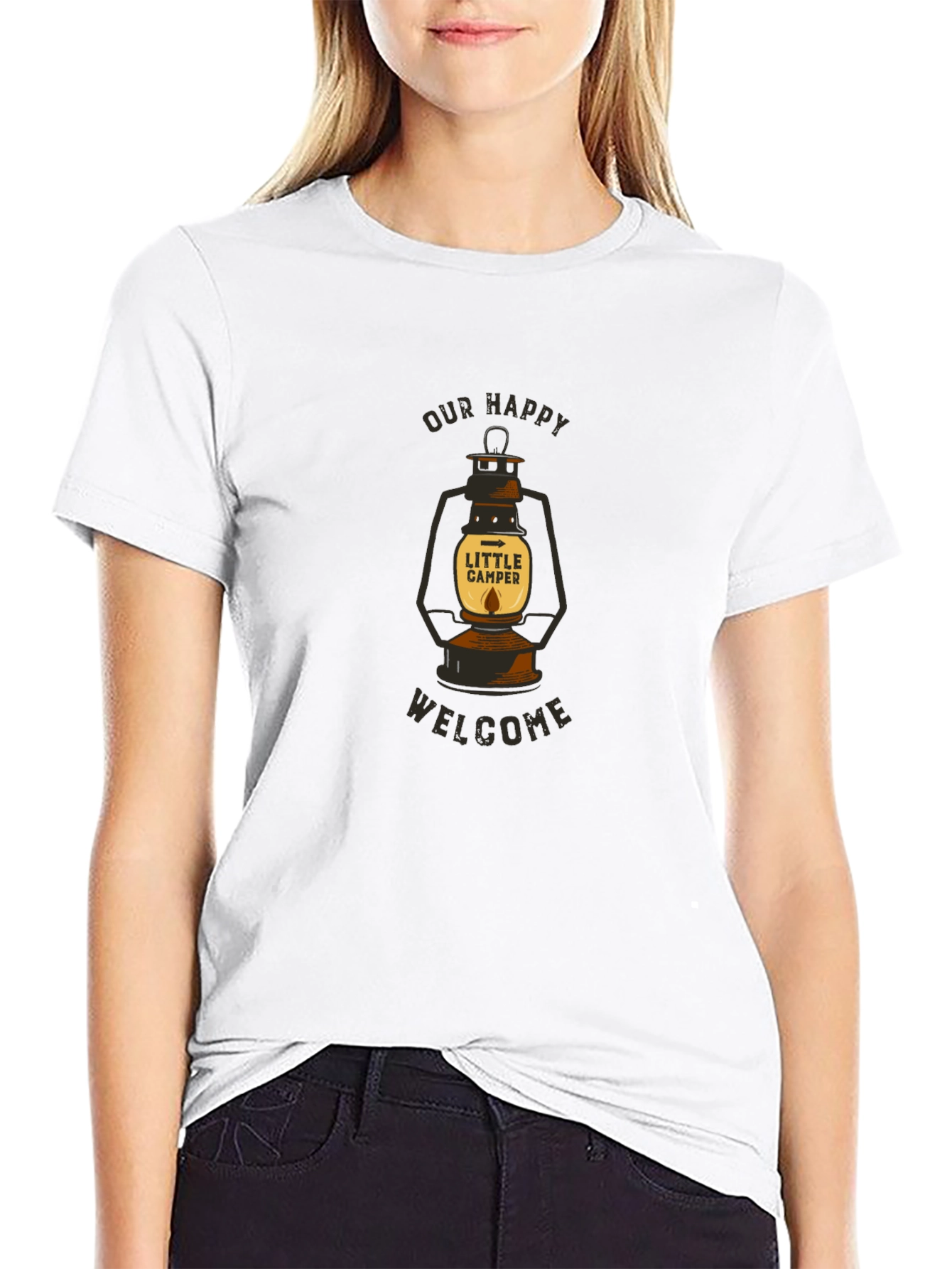 Happy Camper Lantern Graphic Tee