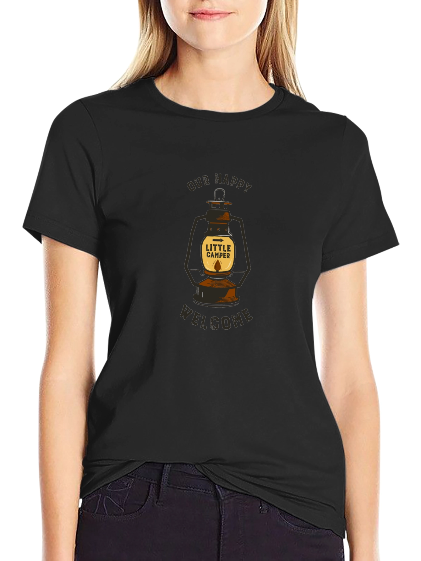 Happy Camper Lantern Graphic Tee