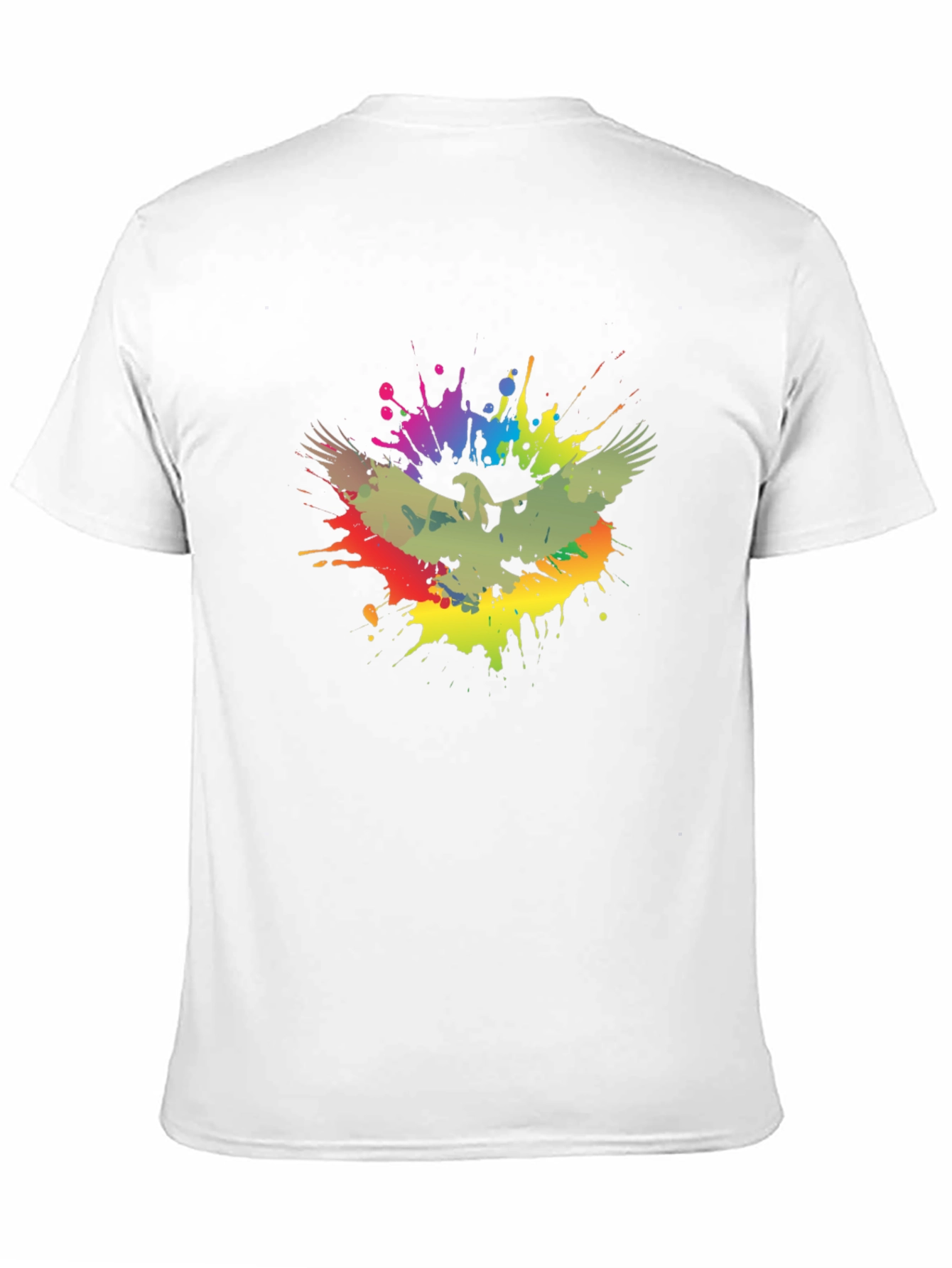 Eagle Splash Graphic T-Shirt - Trendy Mens Tee