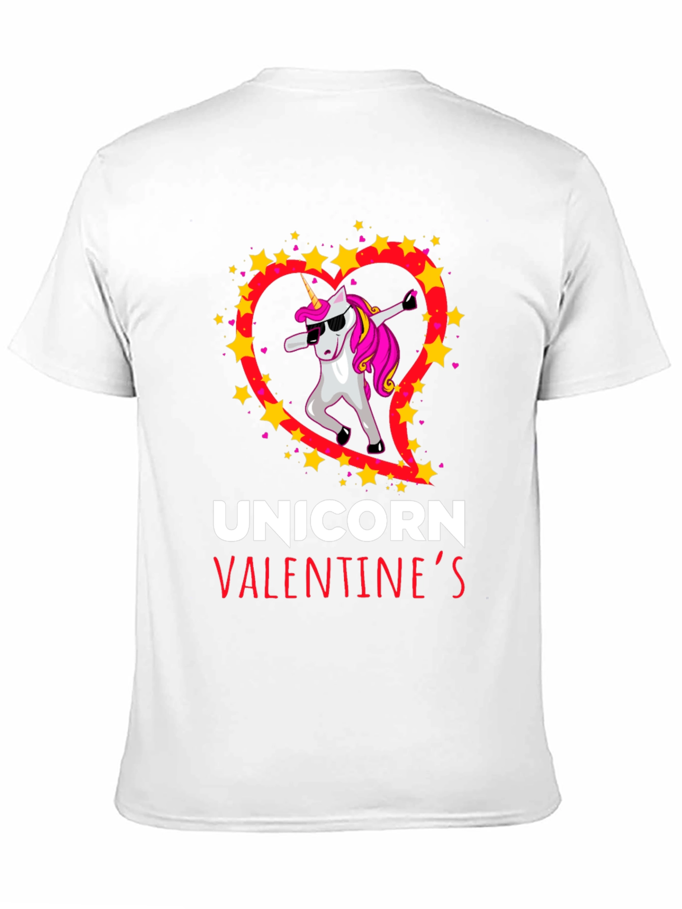 Unicorn Valentines Day Dabbing T-Shirt