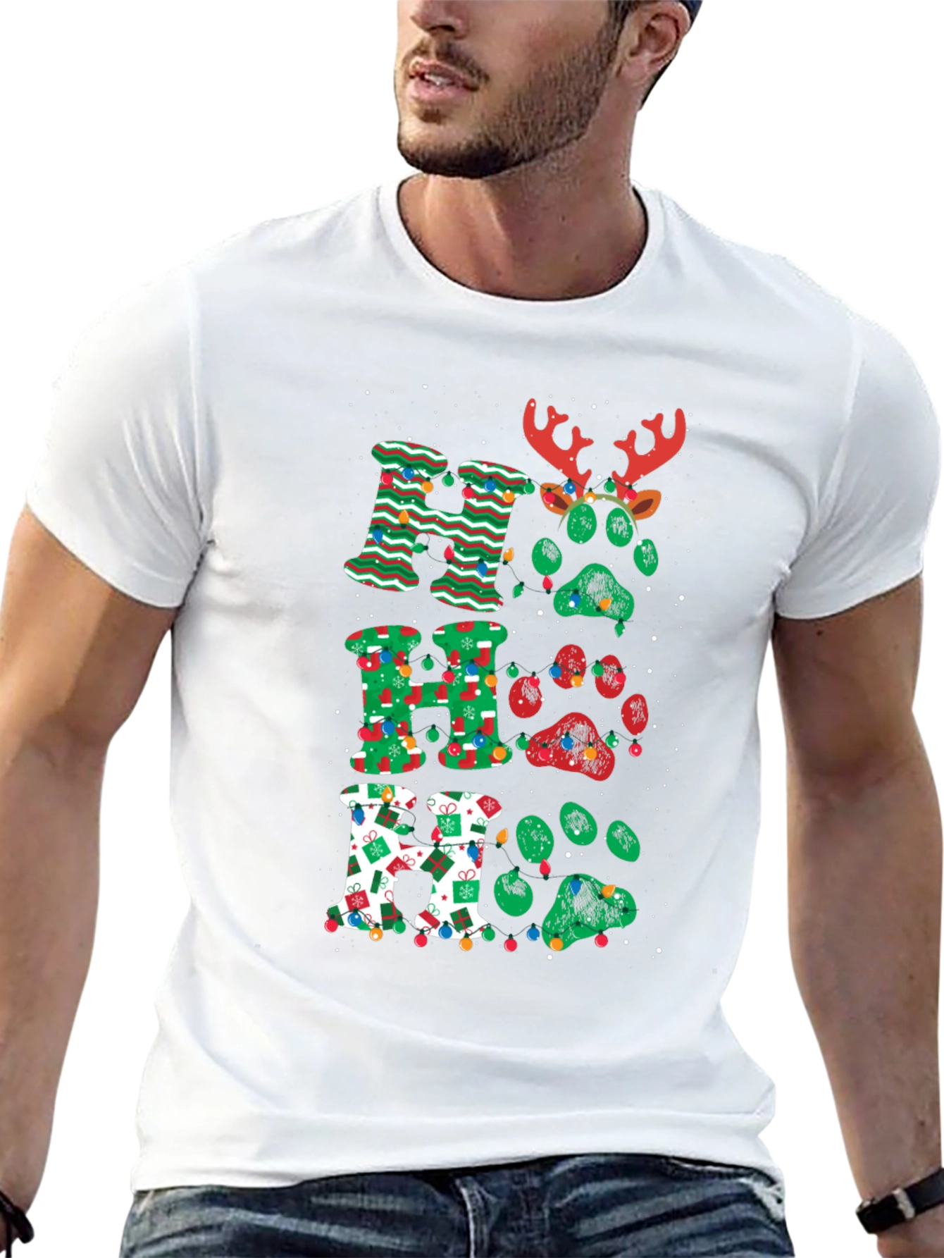 Festive Ho Ho Ho Christmas T-Shirt