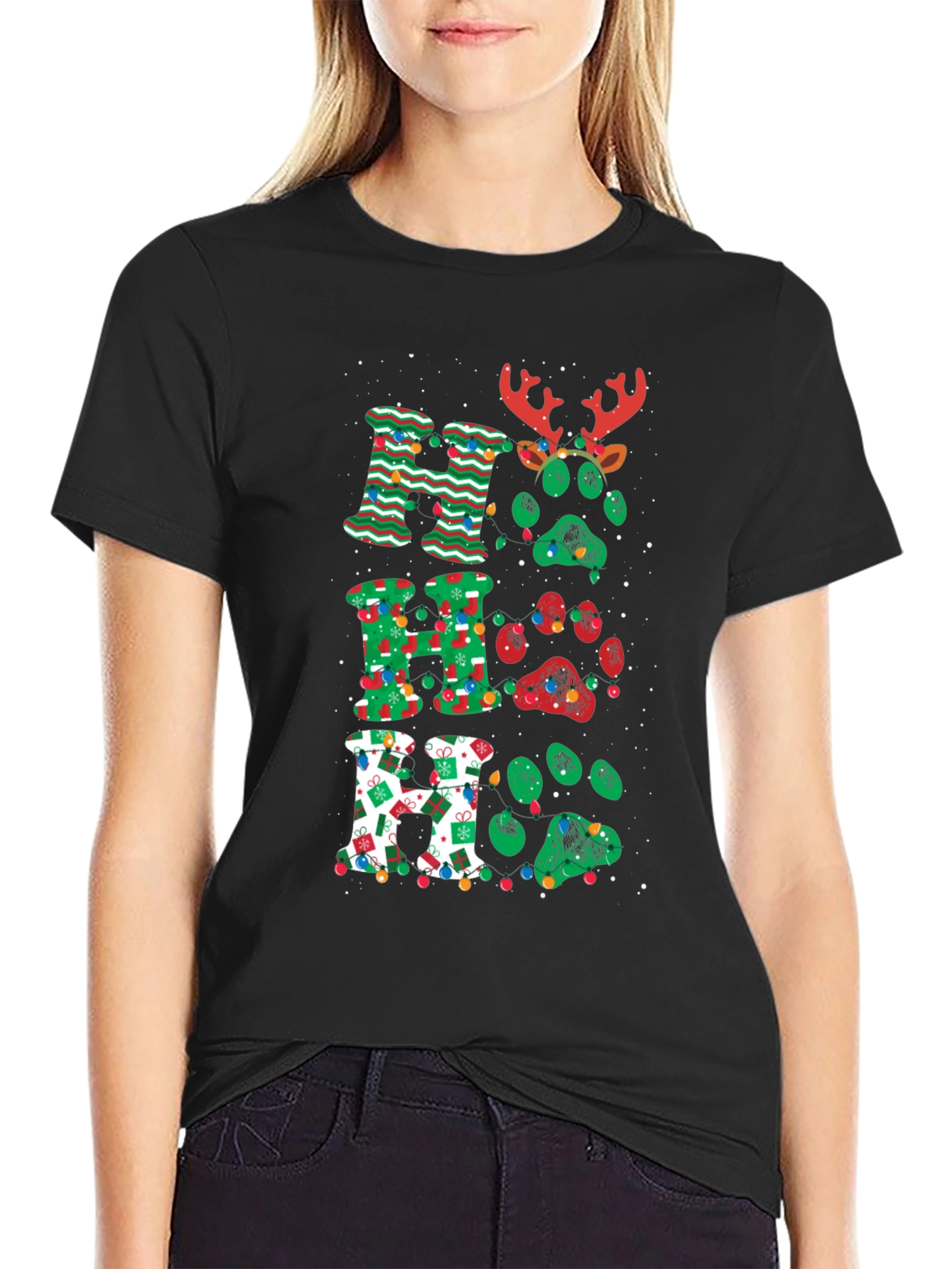 Festive Ho Ho Ho Christmas T-Shirt