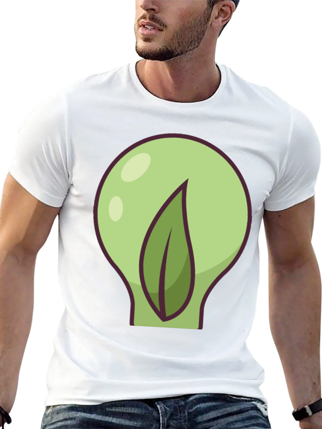 Leaf Bulb Black T-Shirt