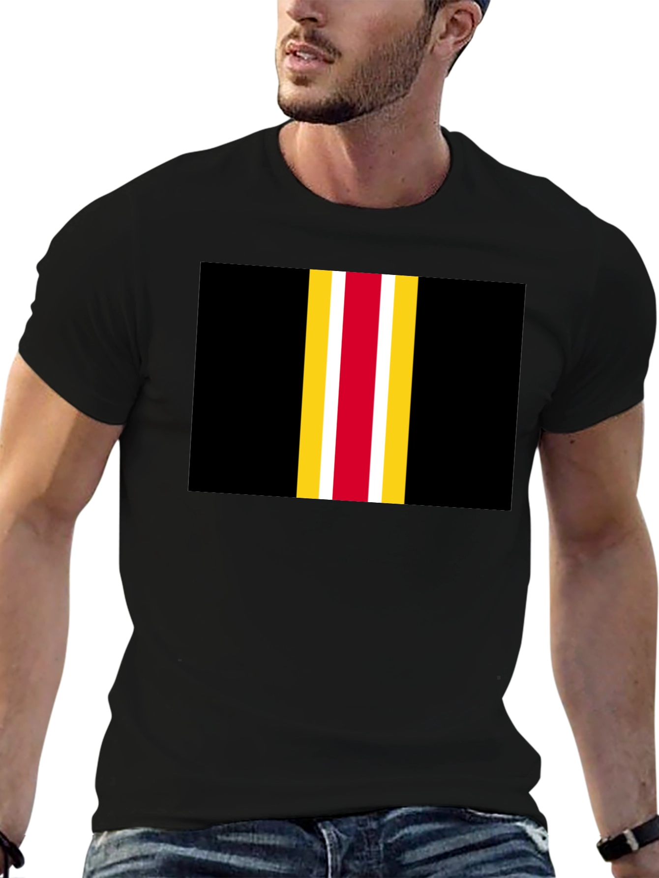 Striped Graphic T-Shirt - Bold Style