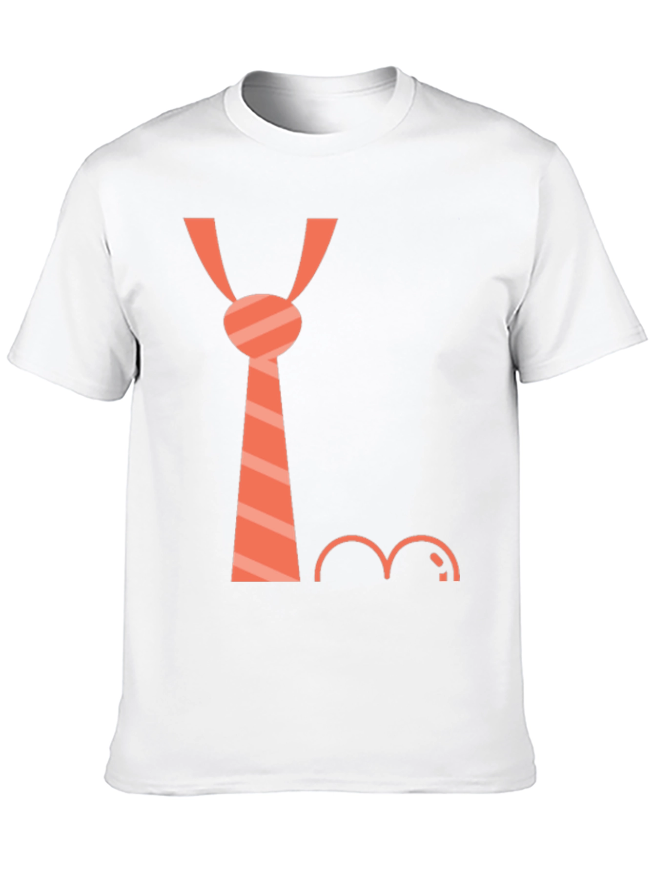 Funny Tie and Mustache Graphic Tee - Casual Style