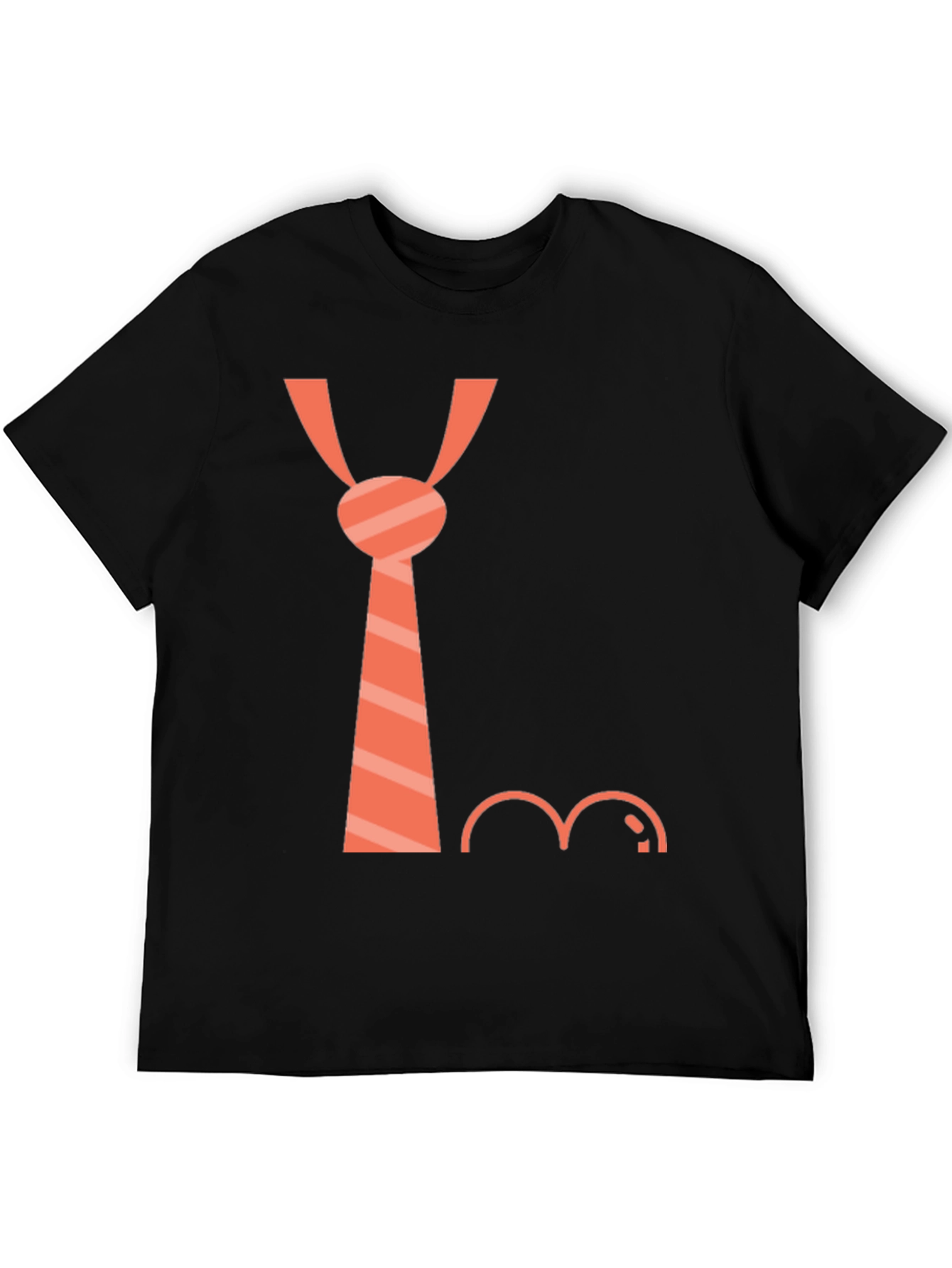 Funny Tie and Mustache Graphic Tee - Casual Style