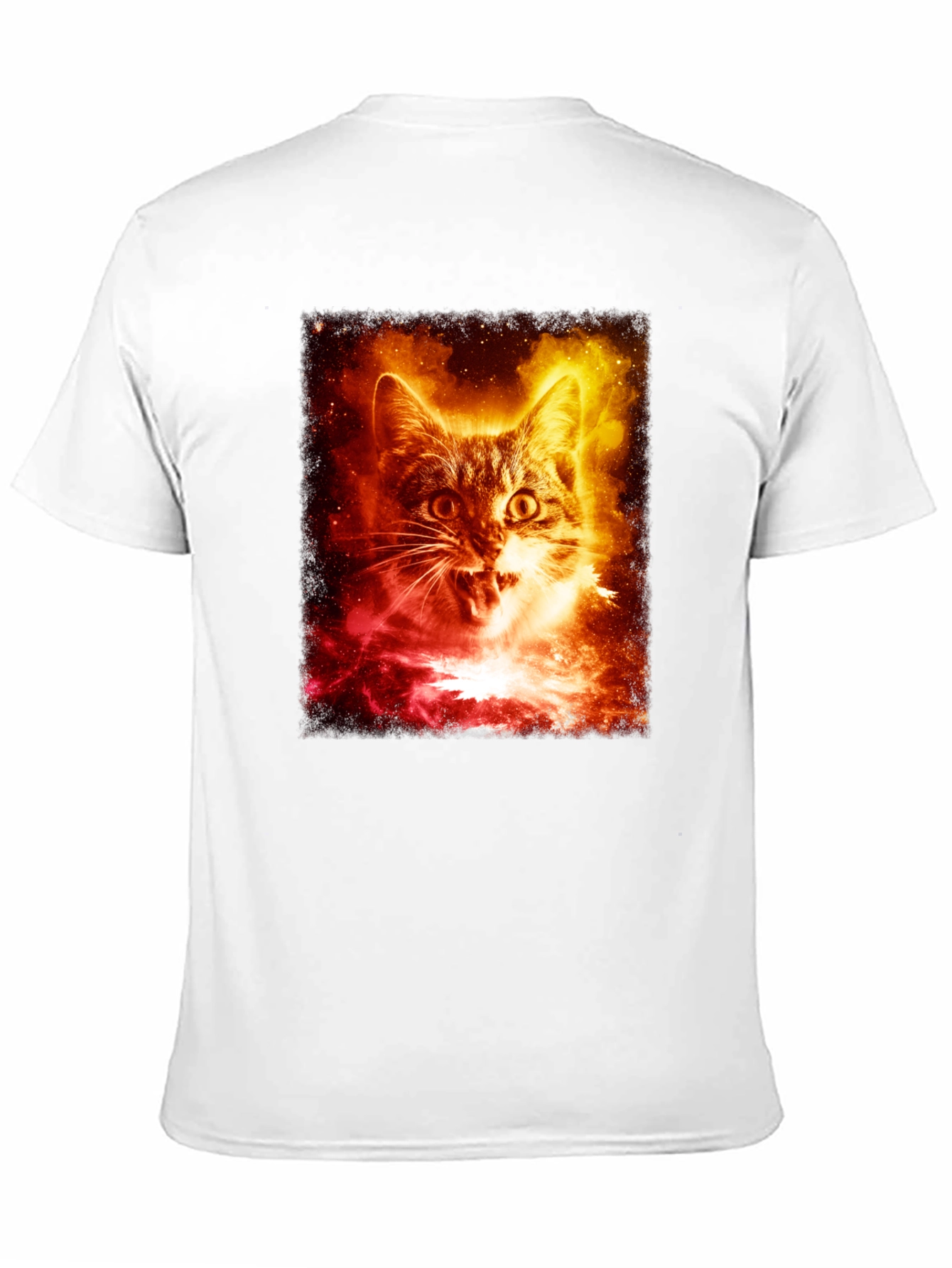 Galaxy Cat Graphic Tee - Unisex Black T-Shirt