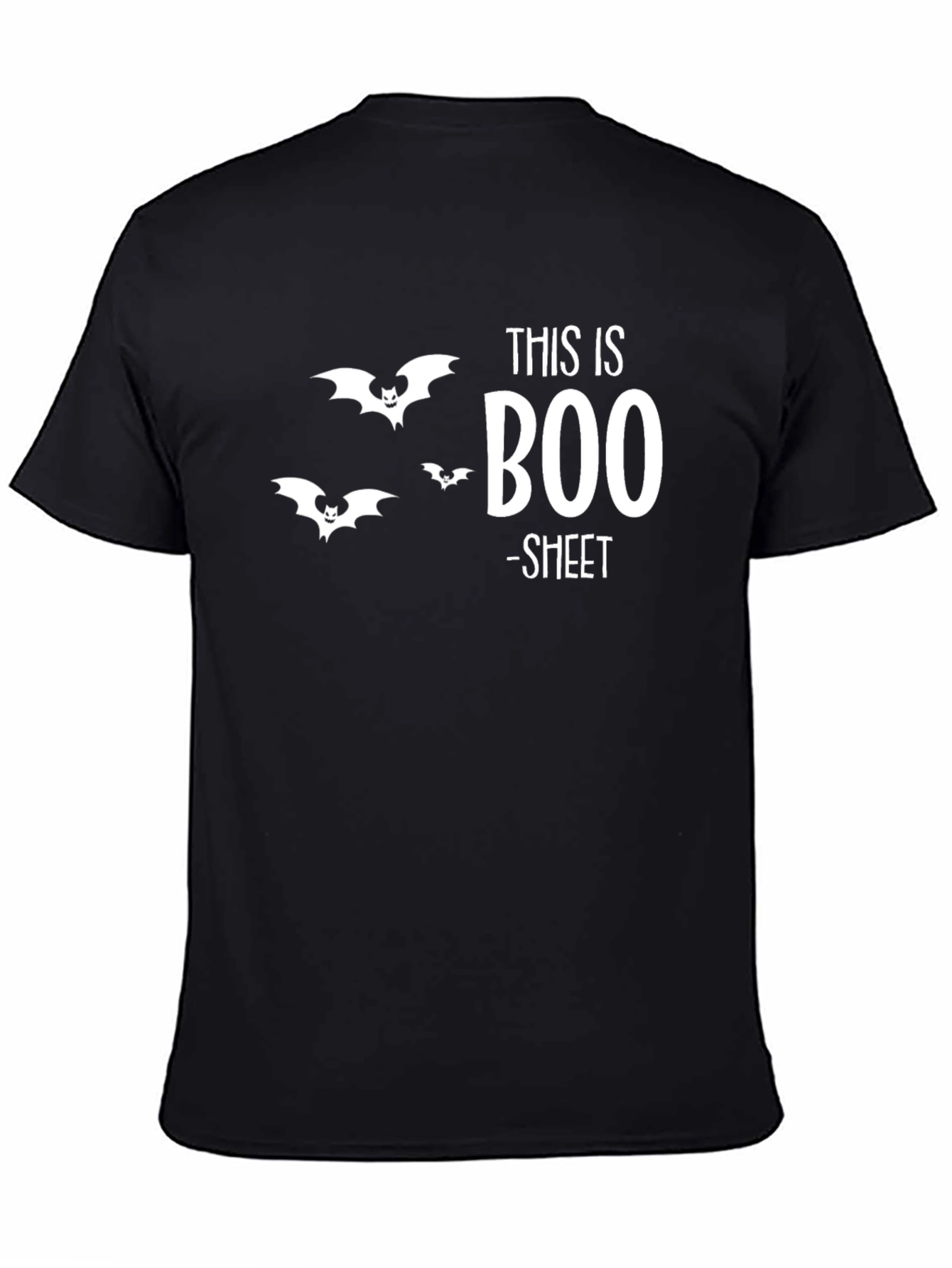 Funny Halloween Graphic T-Shirt - This is Boo-Sheet Tee