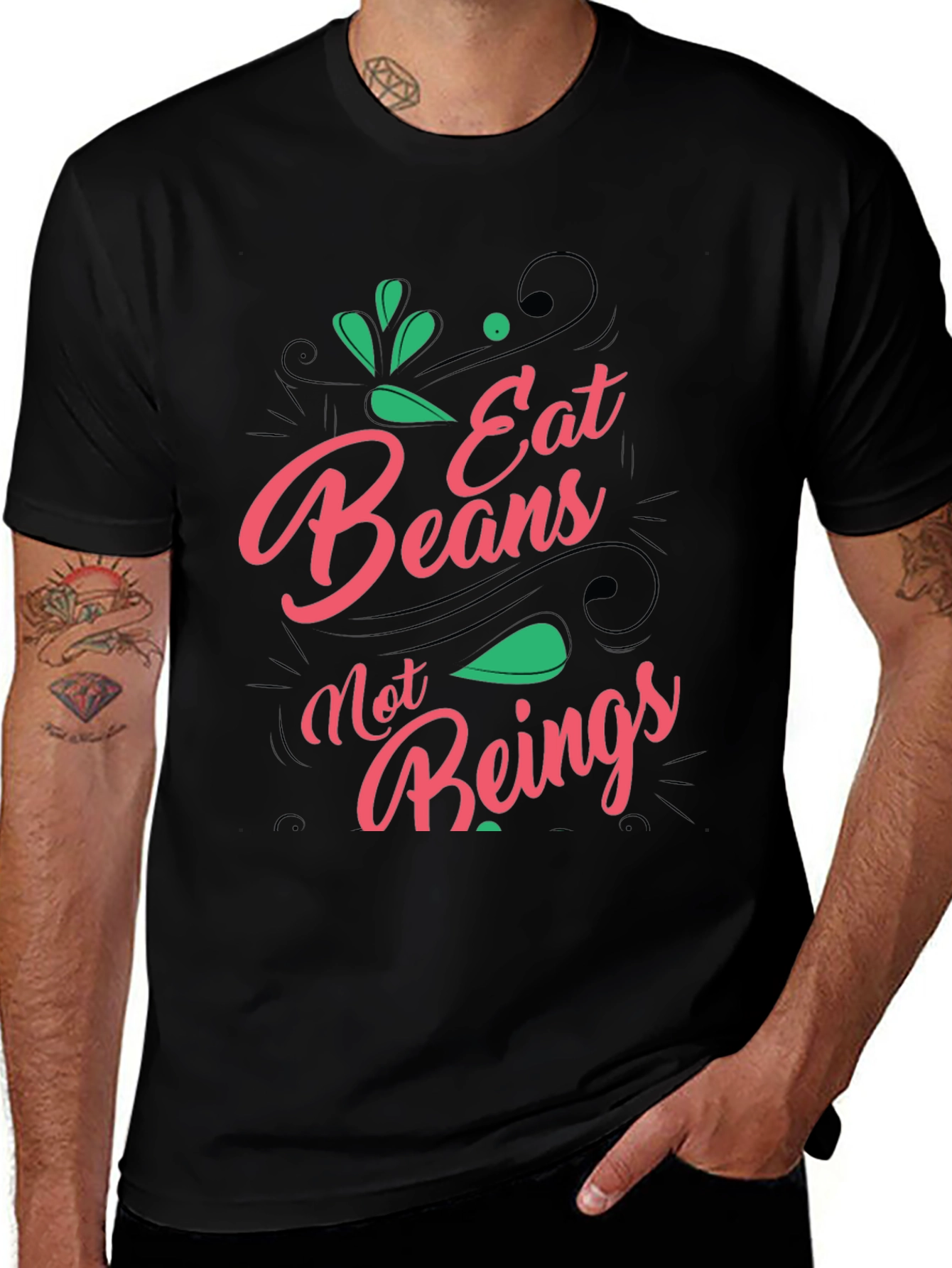 Eat Beans Not Beings Graphic Tee