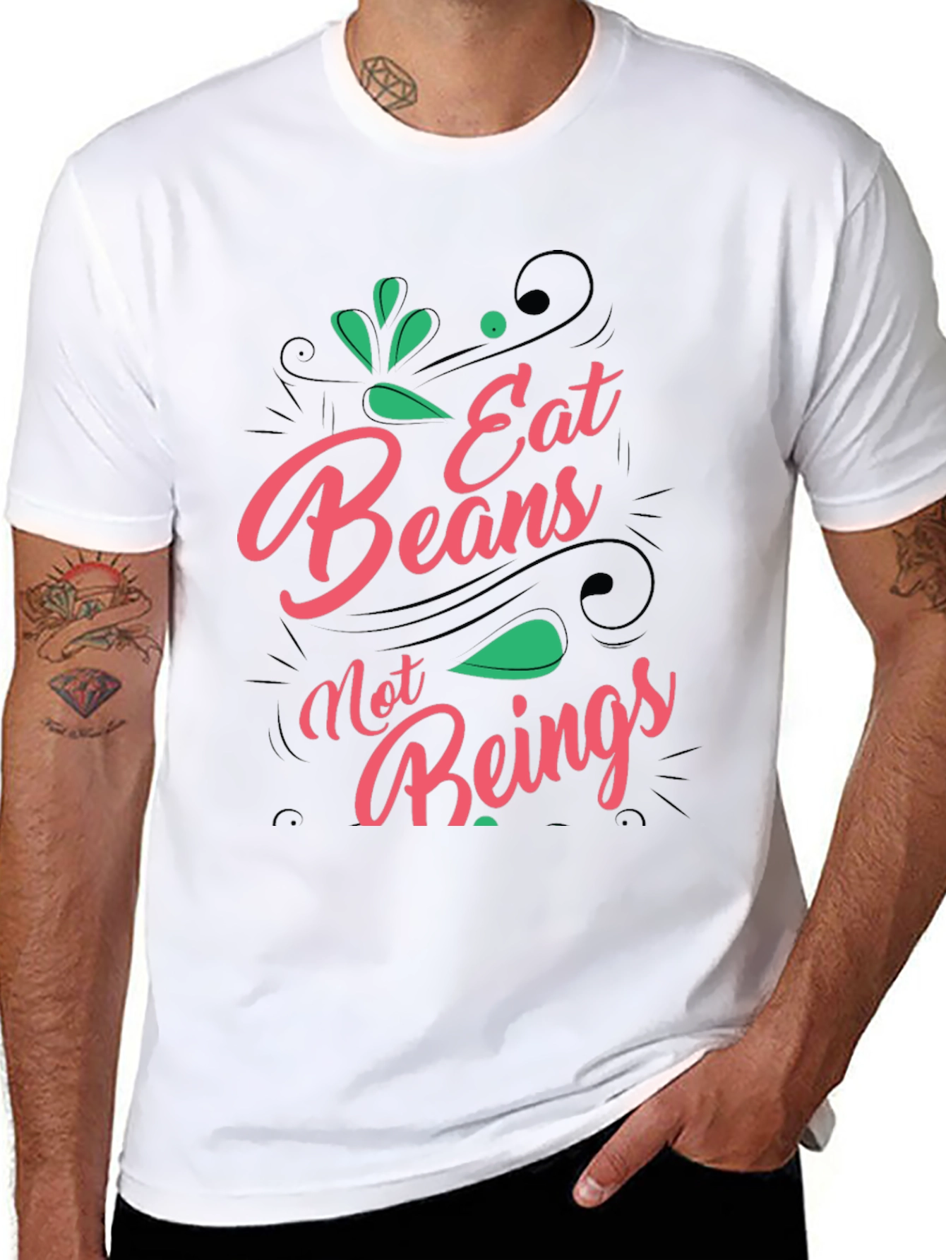 Eat Beans Not Beings Graphic Tee