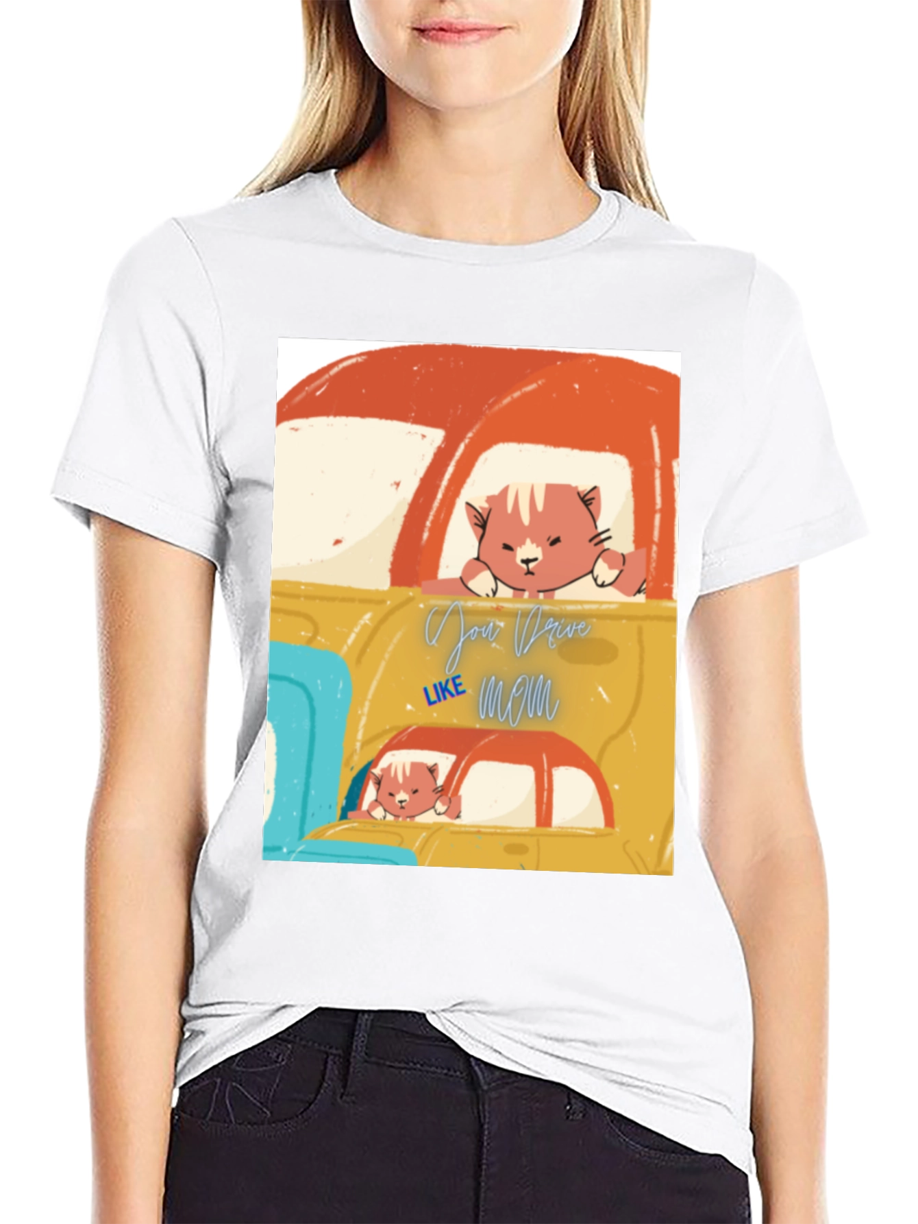 Cat Driver T-Shirt - Your Drive Like Mom