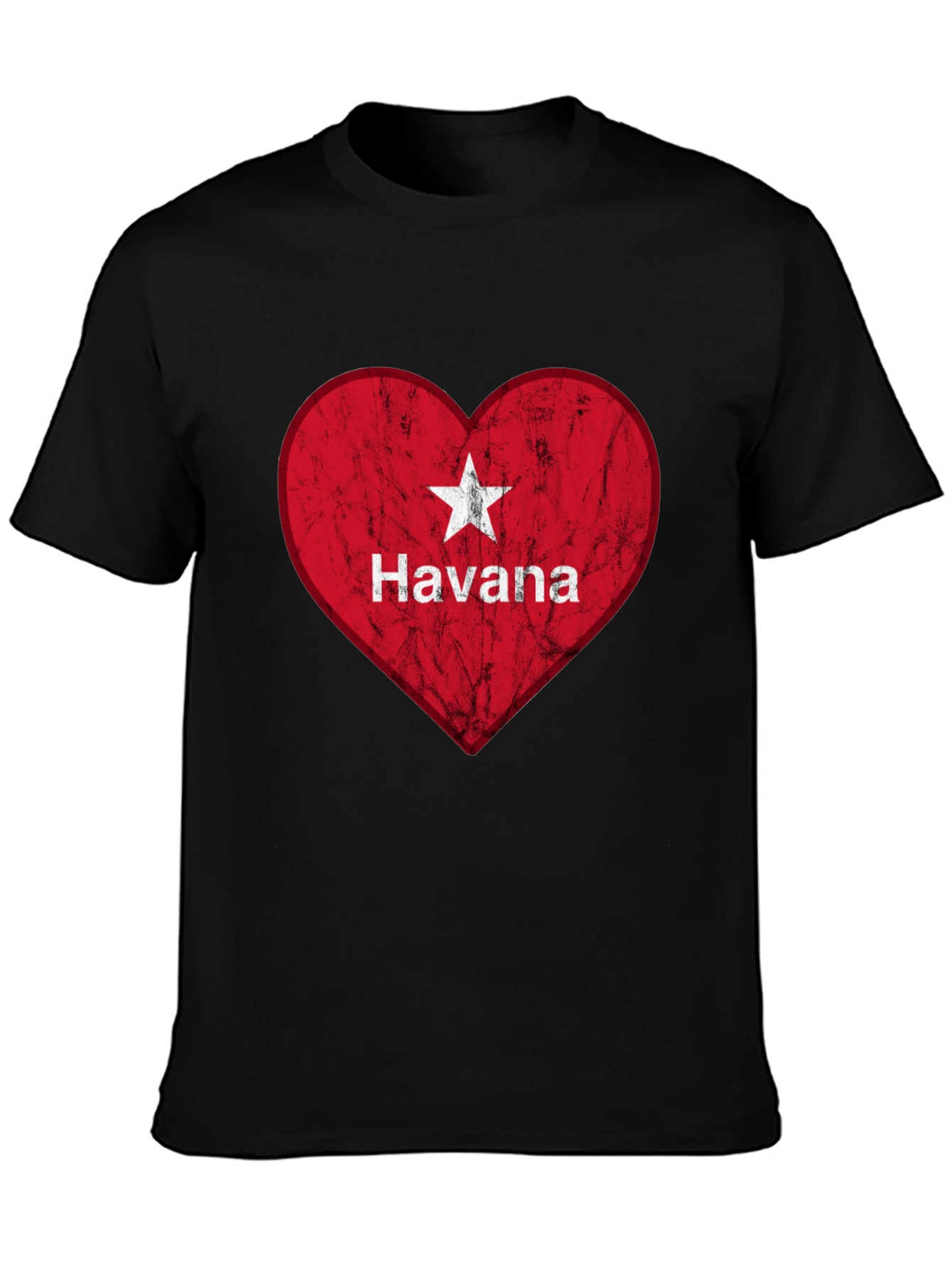 Havana Cuba Heart Flag T-Shirt - Patriotic Cuban Pride