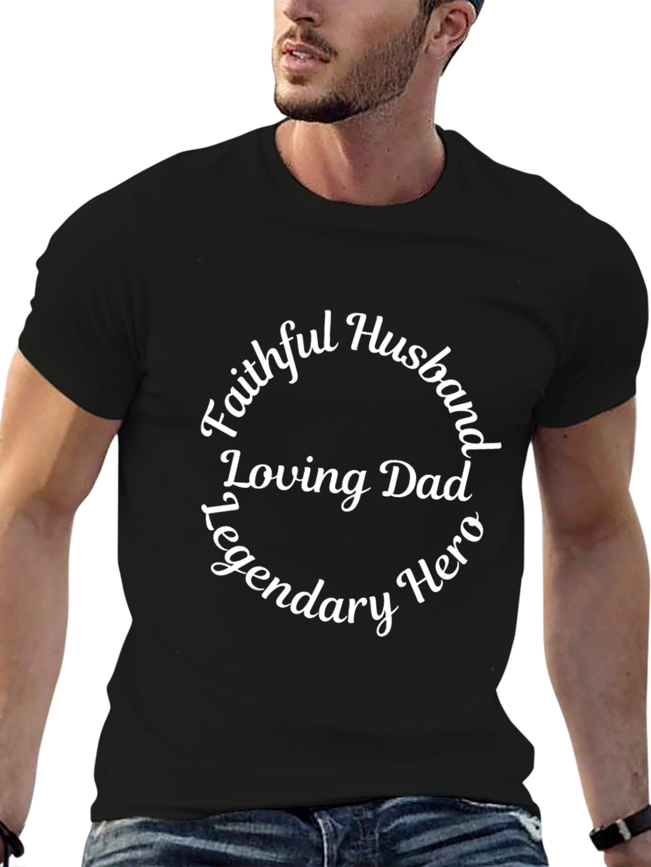 Faithful Husband Loving Dad T-Shirt