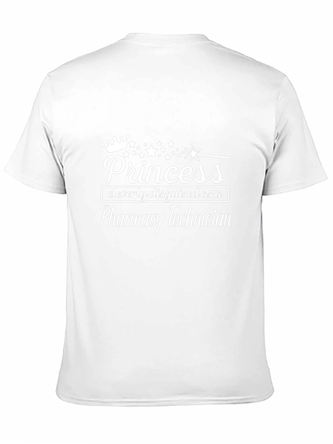 Princess Disguised as Pharmacy Technician Black T-Shirt