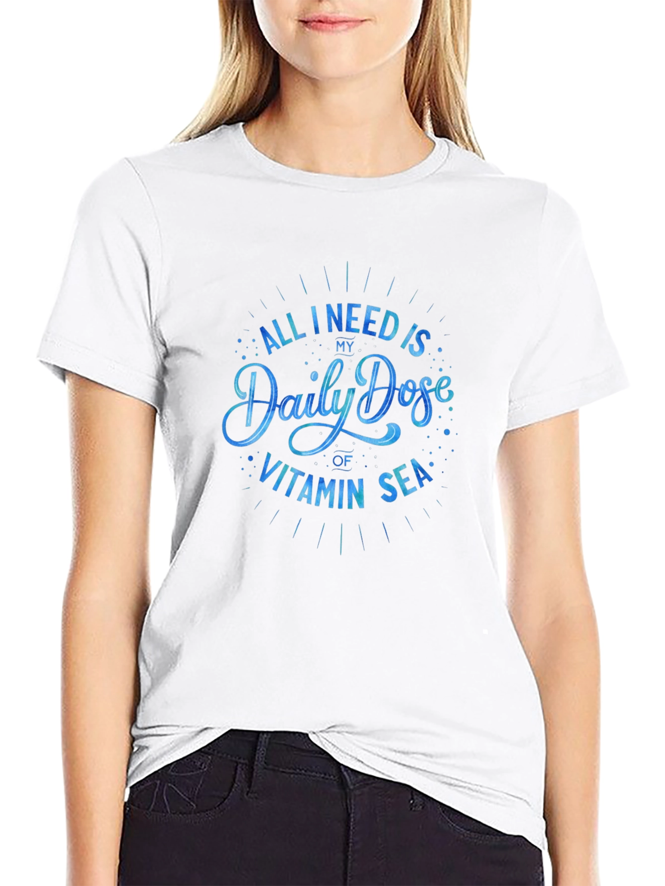 Vitamin Sea Graphic T-Shirt - Beach Lover Tee