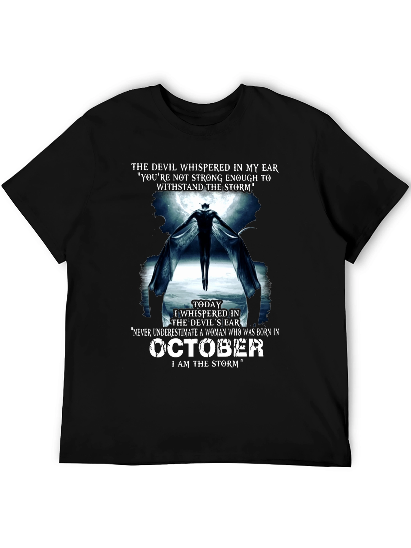 October Woman Devil Storm Graphic T-Shirt