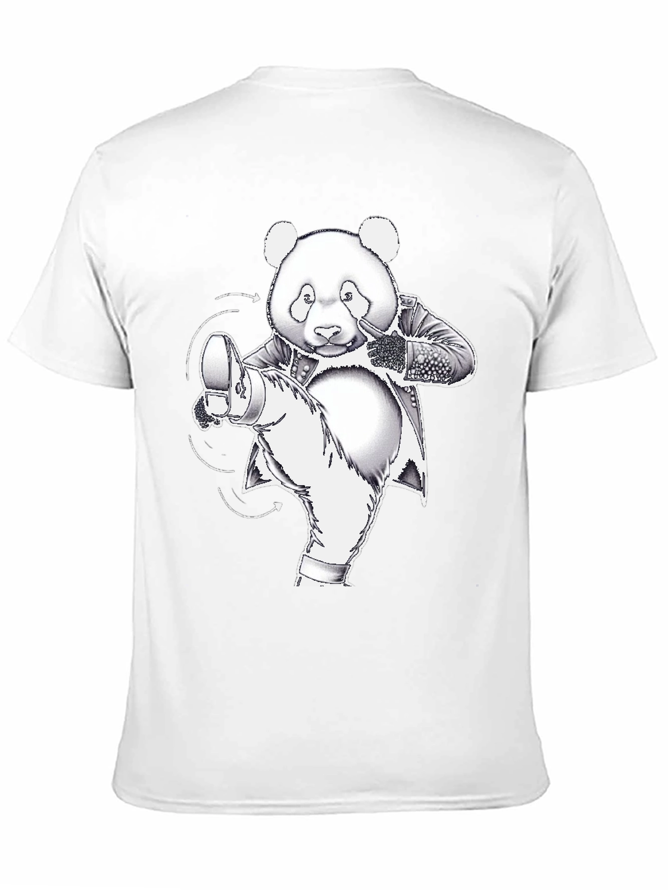 Kung Fu Panda T-Shirt - Black Cotton Graphic Tee