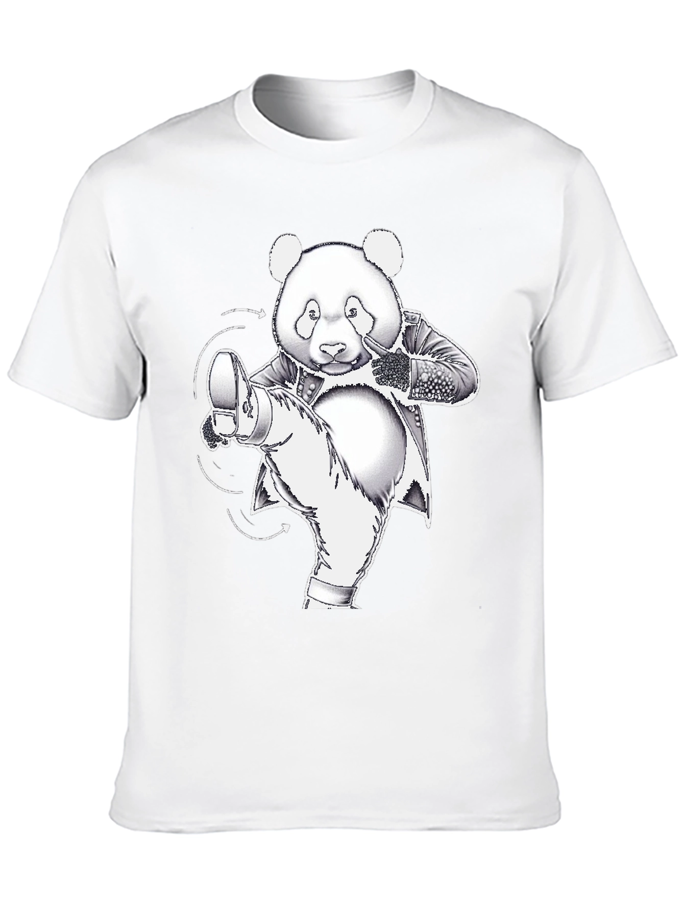 Kung Fu Panda T-Shirt - Black Cotton Graphic Tee