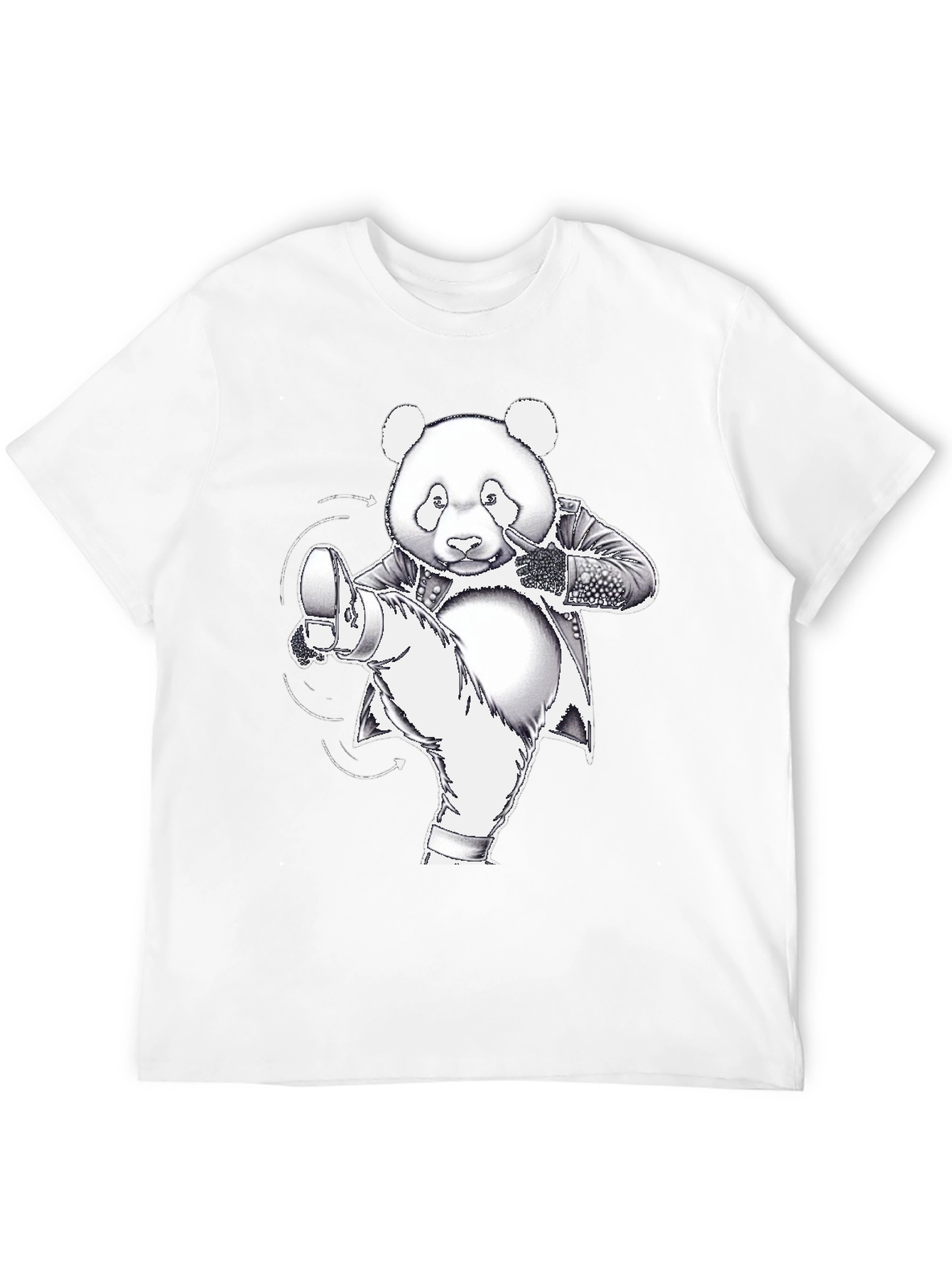 Kung Fu Panda T-Shirt - Black Cotton Graphic Tee