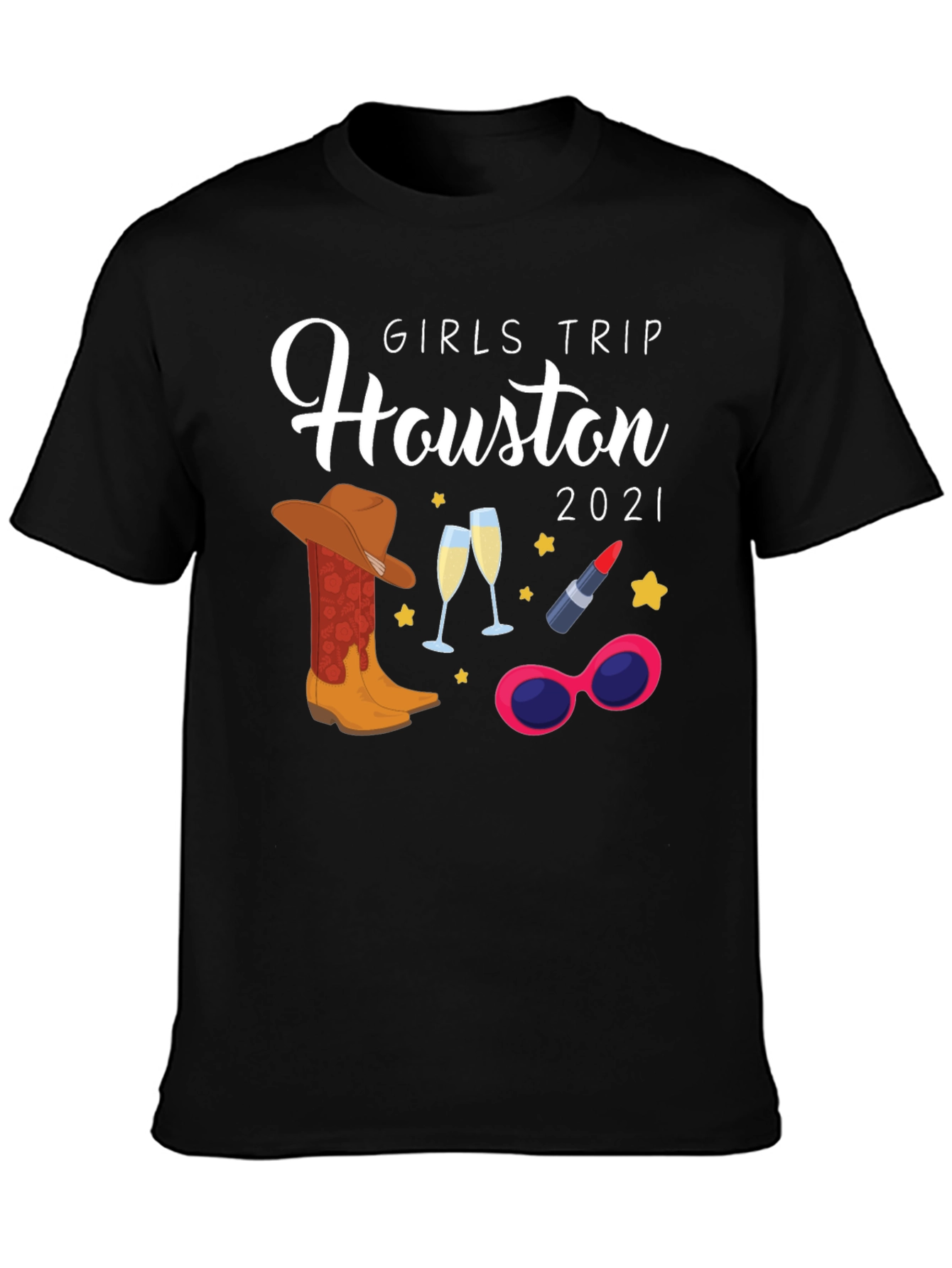 Girls Trip Houston 2021 T-Shirt Vacation Tee