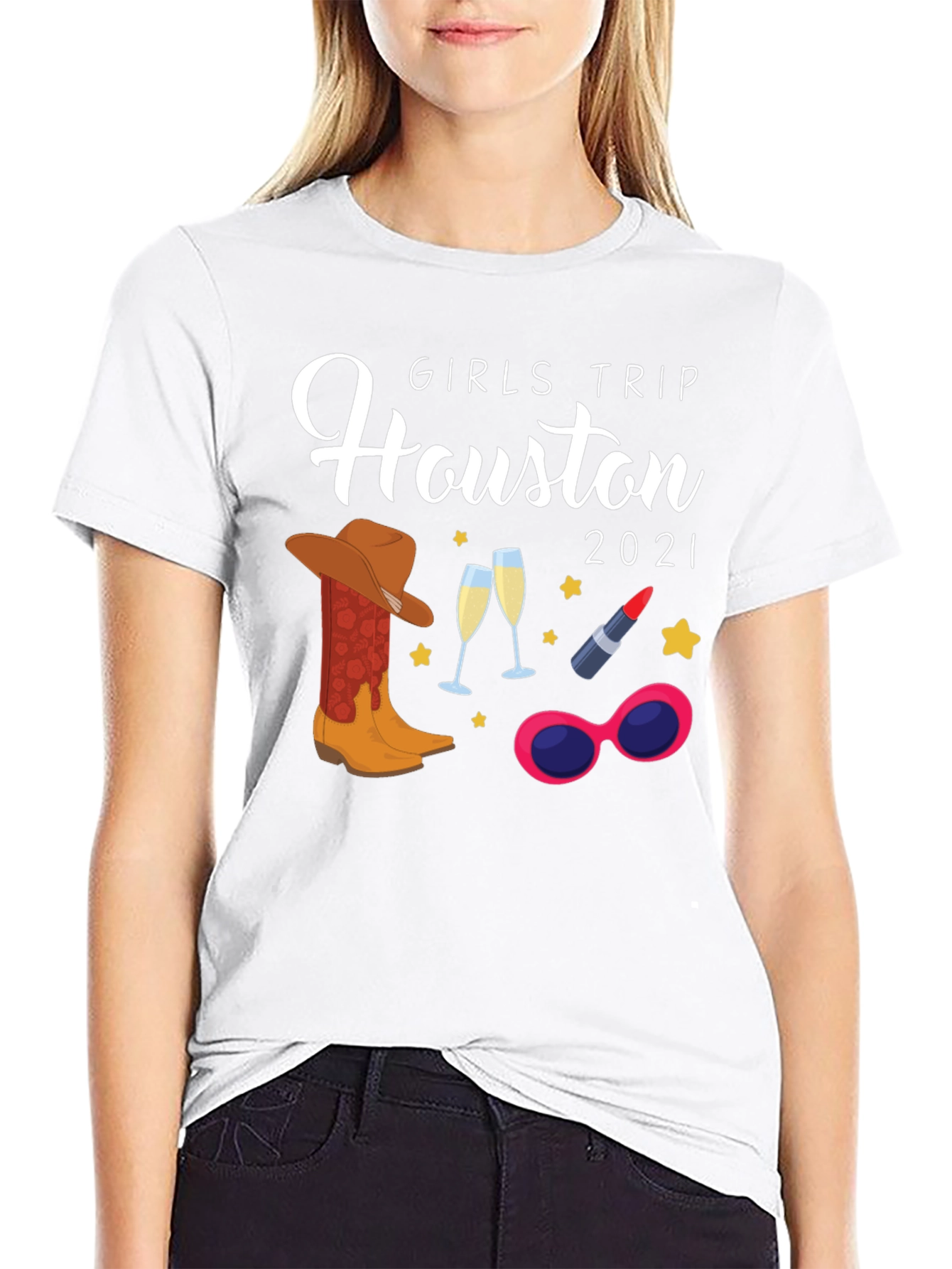 Girls Trip Houston 2021 T-Shirt Vacation Tee