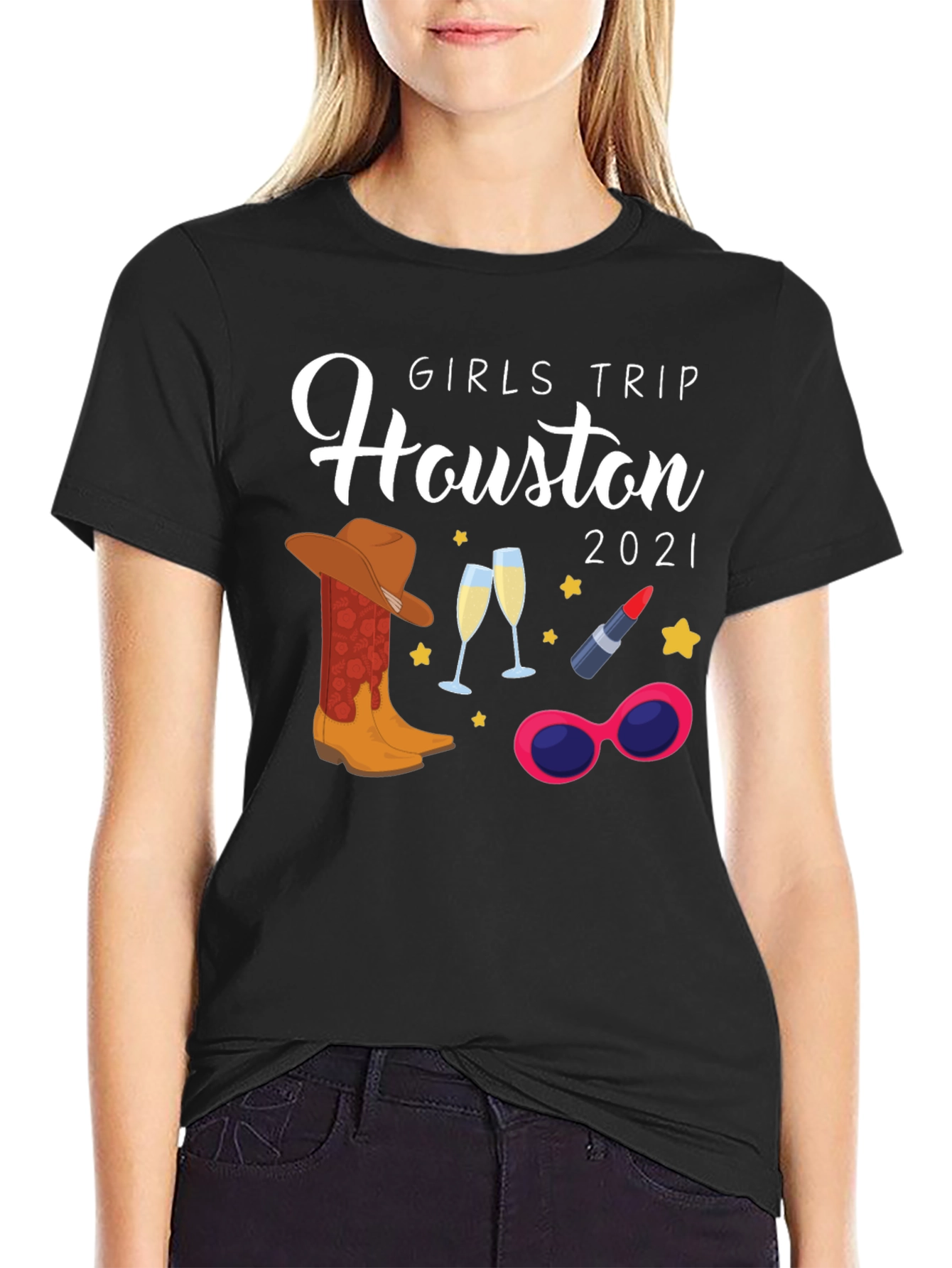 Girls Trip Houston 2021 T-Shirt Vacation Tee