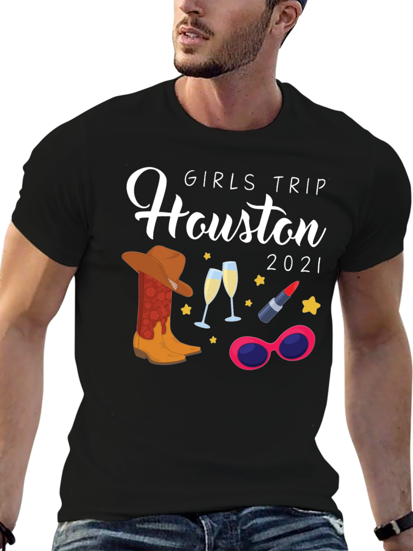 Girls Trip Houston 2021 T-Shirt Vacation Tee