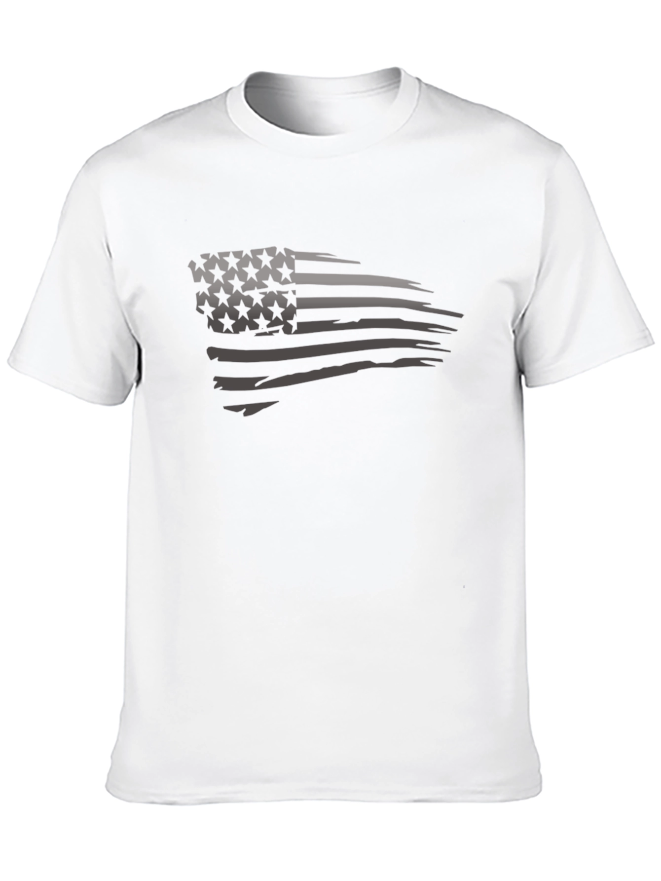 Distressed American Flag Graphic T-Shirt