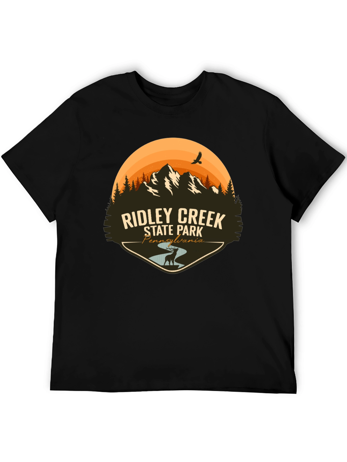 Ridley Creek State Park Black T-Shirt