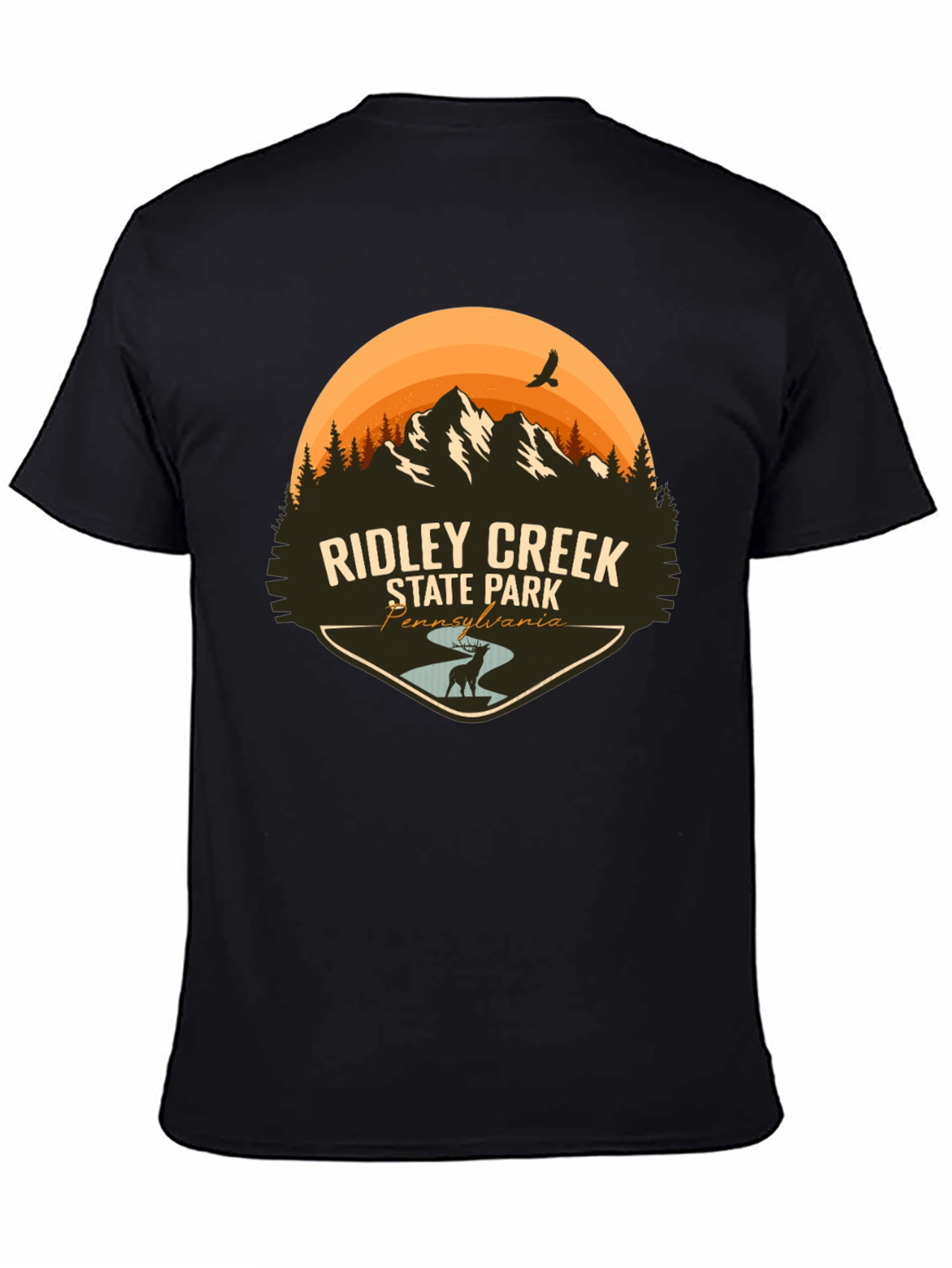 Ridley Creek State Park Black T-Shirt
