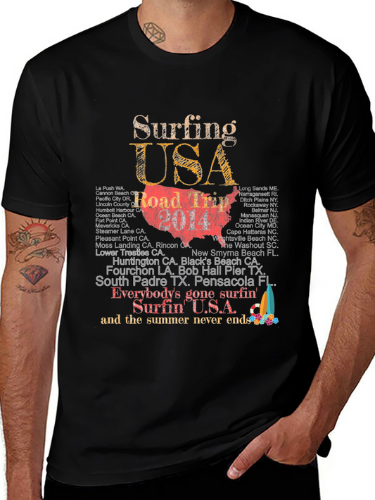 Surfing USA Road Trip Graphic Tee