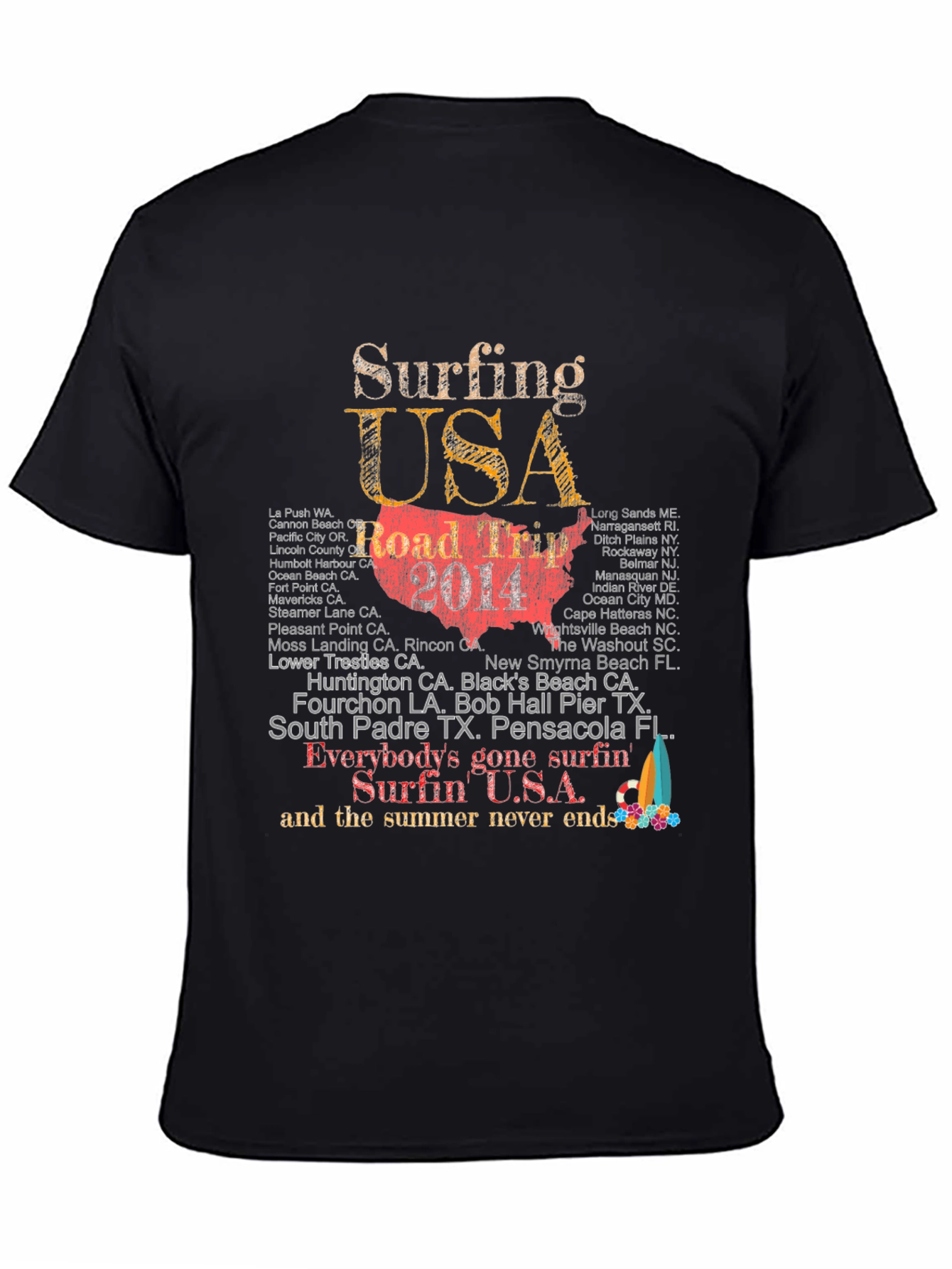 Surfing USA Road Trip Graphic Tee