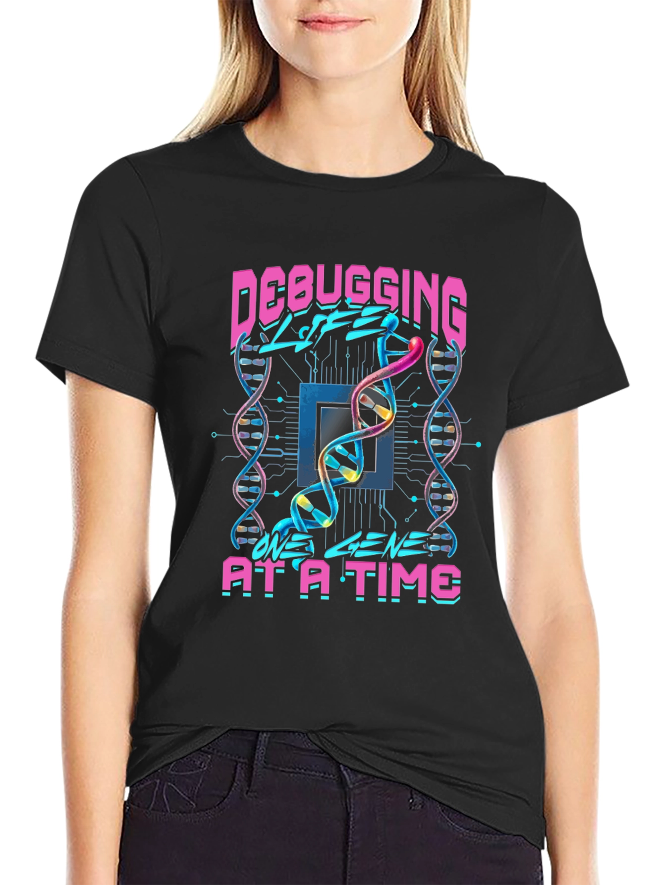 Debugging Life DNA Graphic Tee