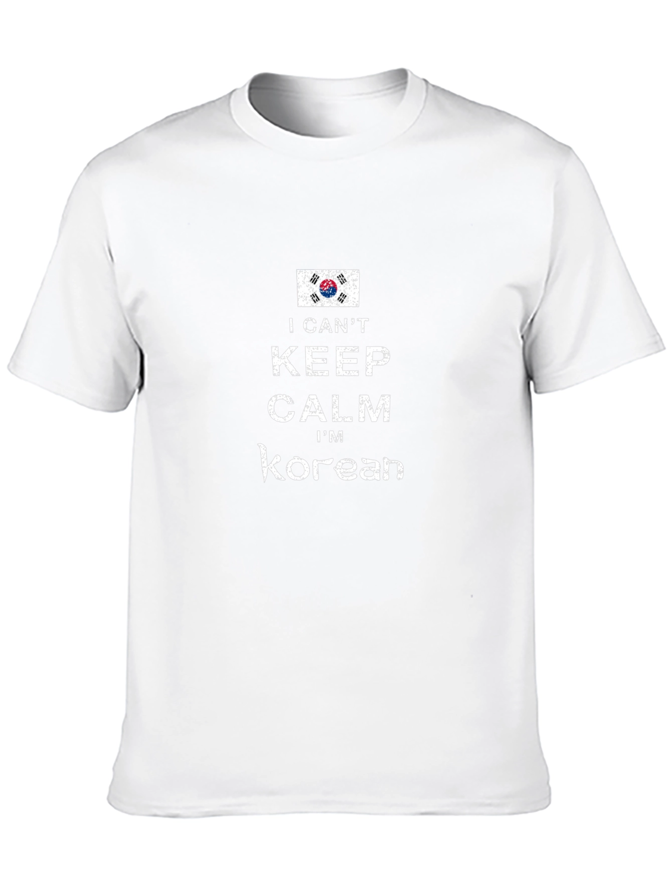 I Cant Keep Calm Im Korean Black T-Shirt