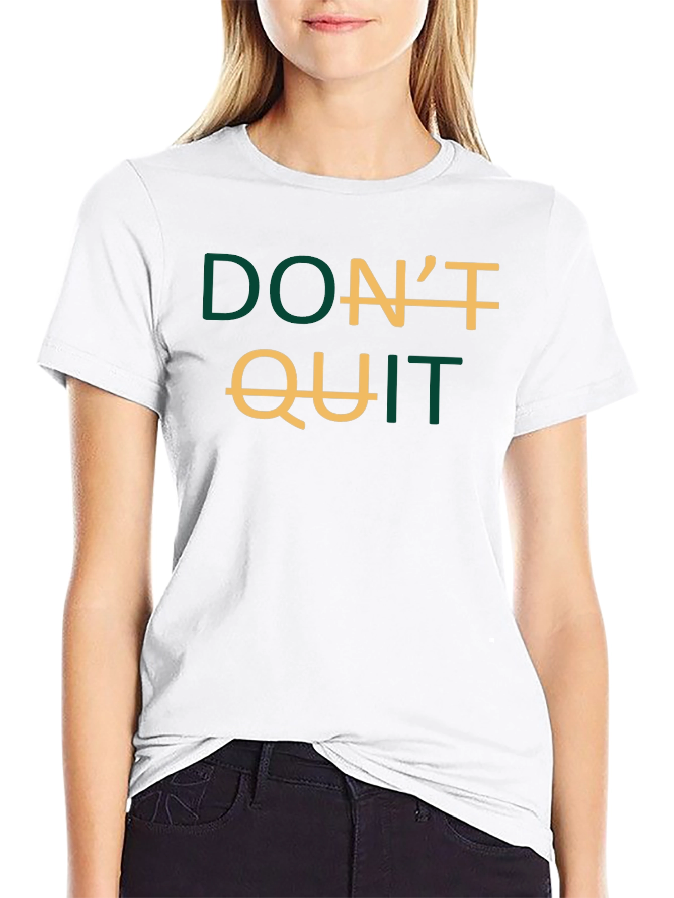 Inspirational Dont Quit Graphic T-Shirt