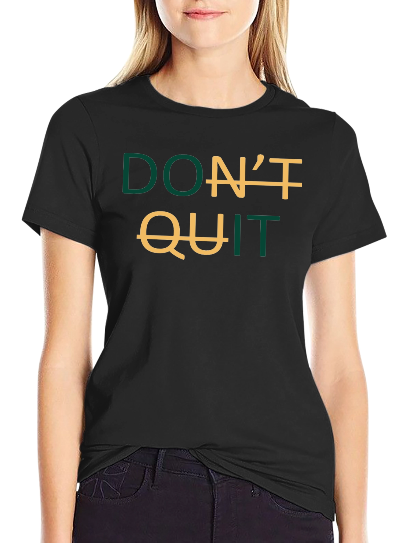 Inspirational Dont Quit Graphic T-Shirt