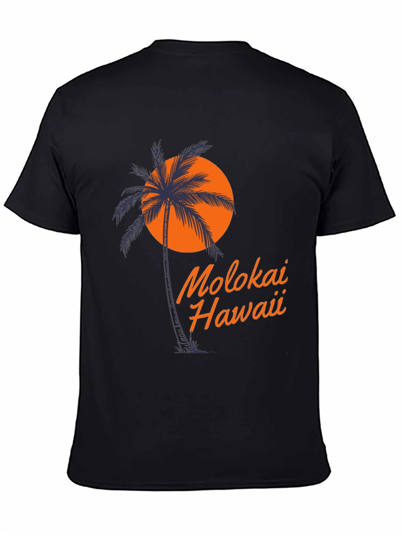 Molokai Hawaii Palm Tree T-Shirt - Island Vibes