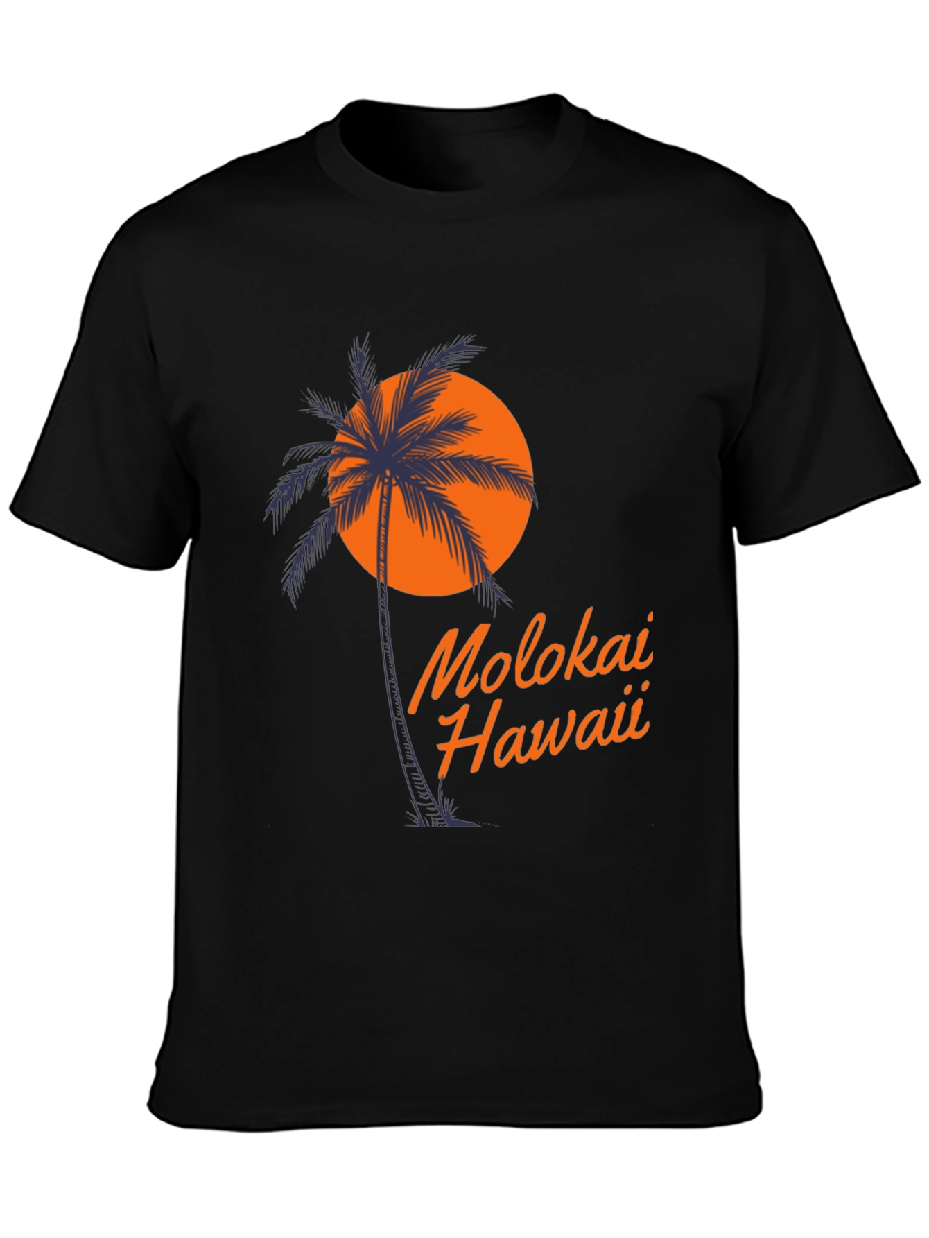Molokai Hawaii Palm Tree T-Shirt - Island Vibes
