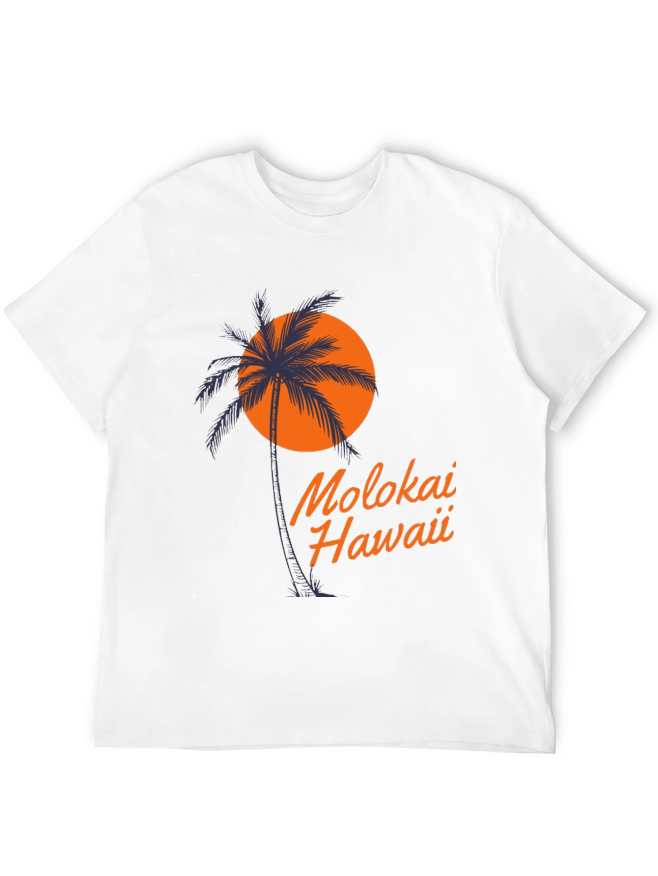 Molokai Hawaii Palm Tree T-Shirt - Island Vibes