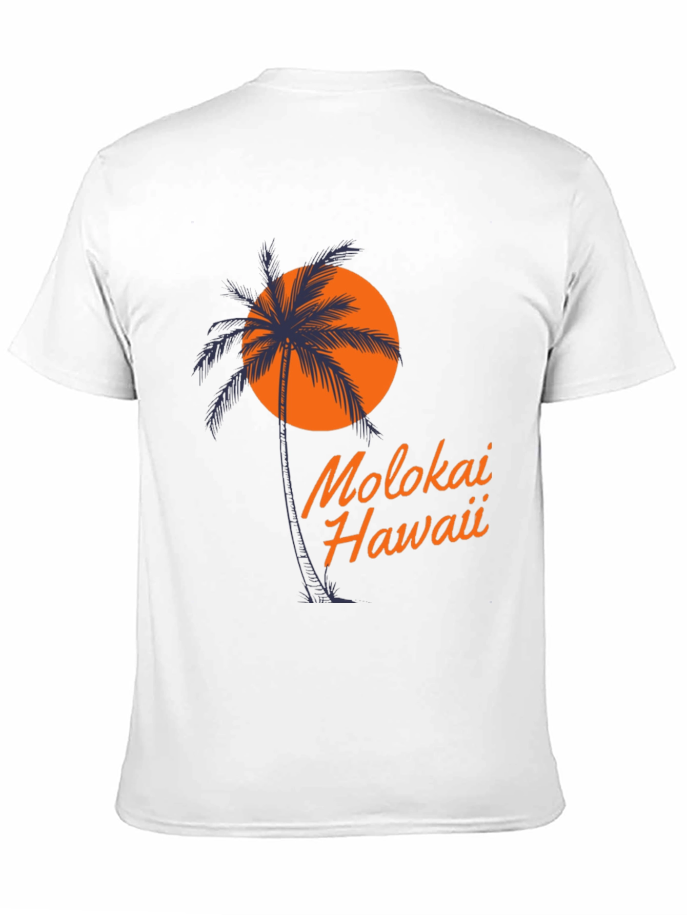 Molokai Hawaii Palm Tree T-Shirt - Island Vibes