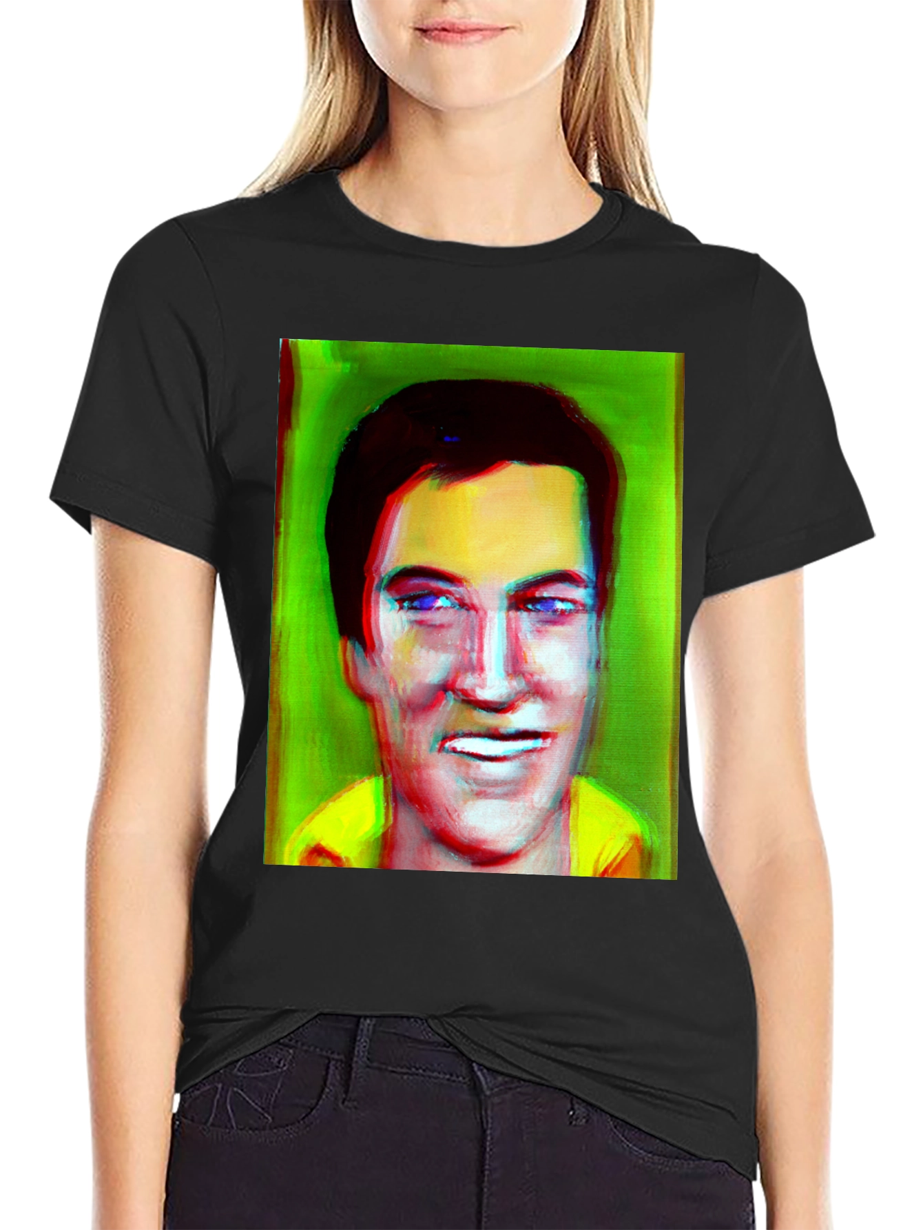 Elvis Inspired T-Shirt - Unique Portrait Design