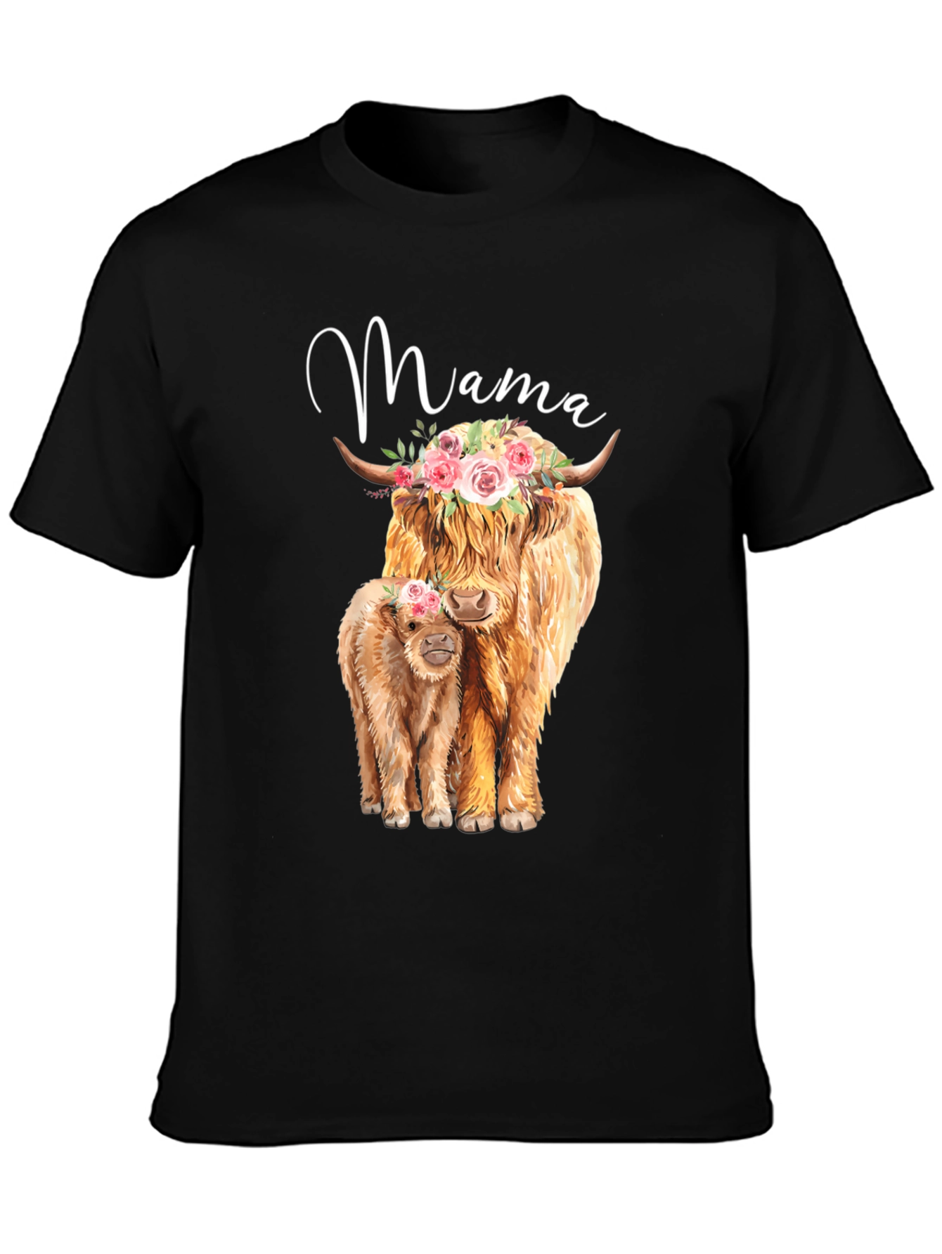Mama Cow Floral Tee