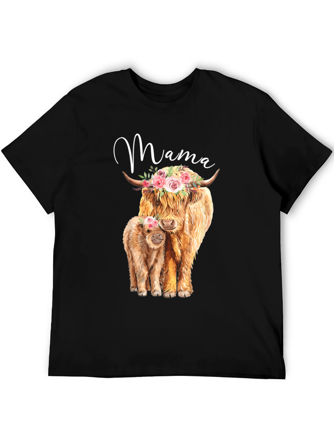 Mama Cow Floral Tee