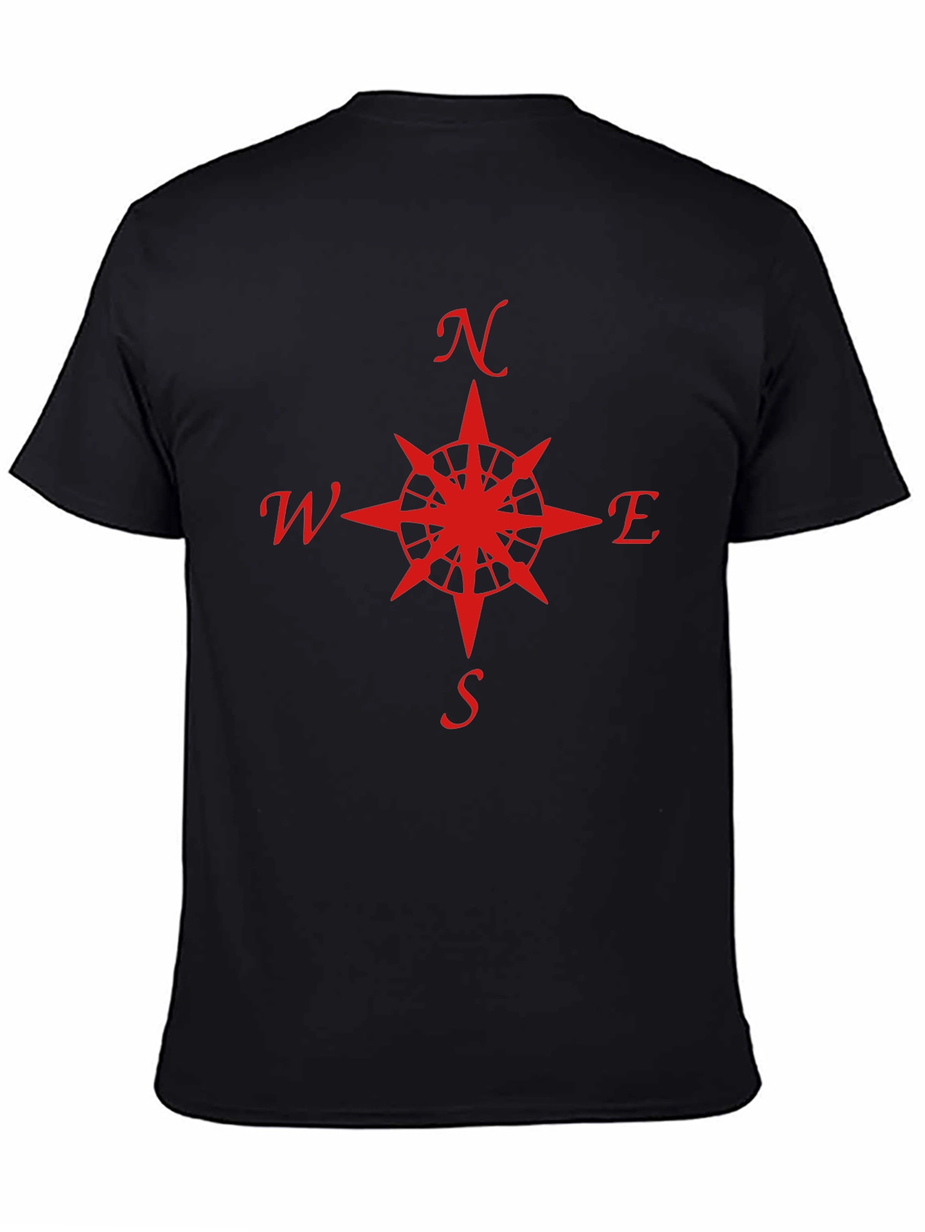 Compass Rose Graphic Tee - Classic Black T-Shirt