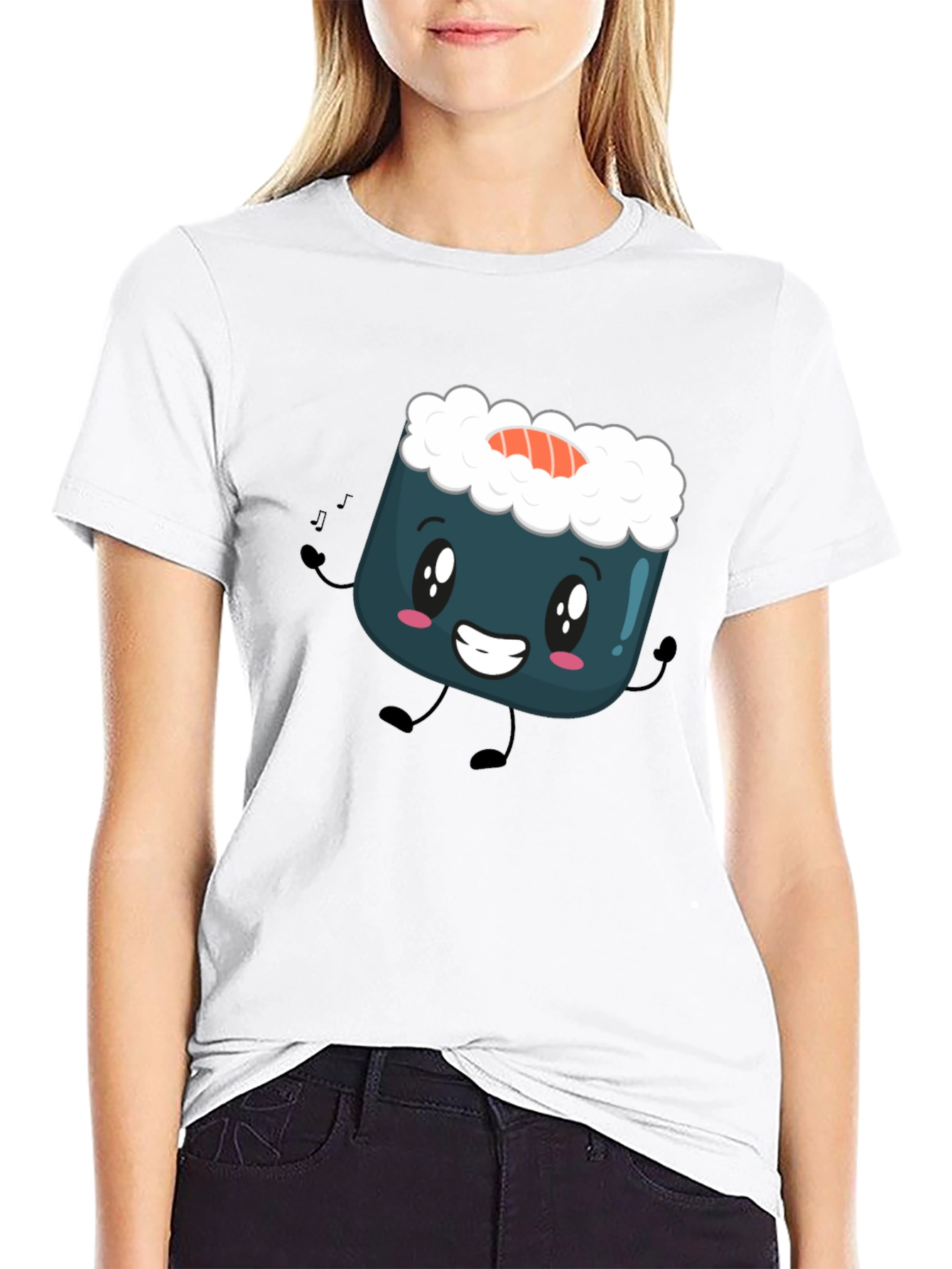 Sushi Cartoon Graphic Tee