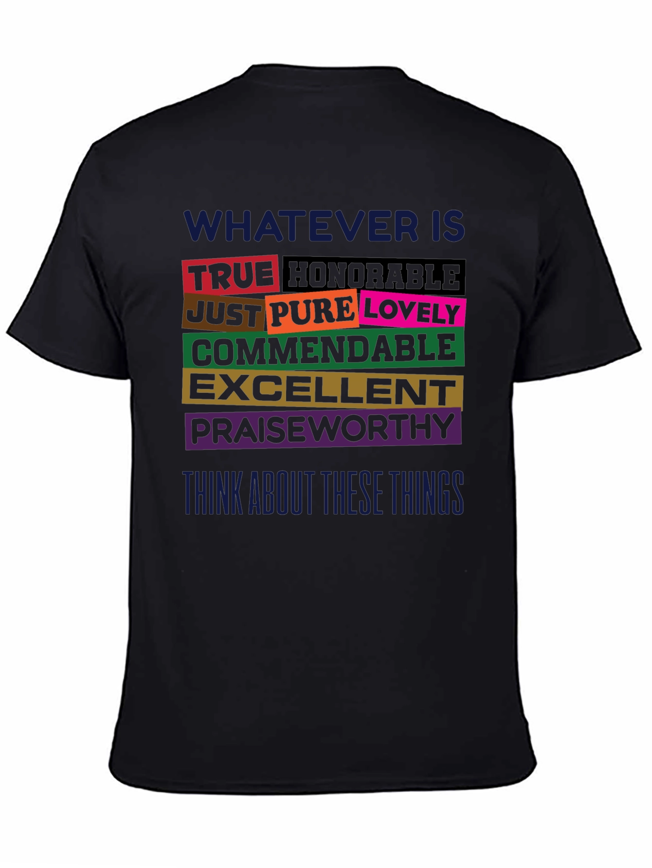 Inspirational Words Graphic Print T-Shirt