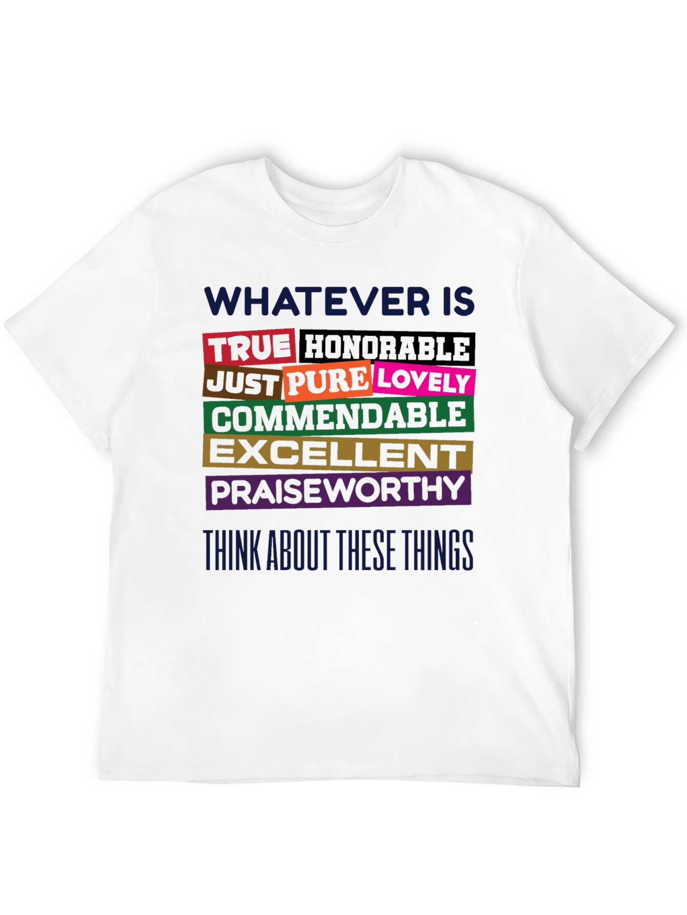 Inspirational Words Graphic Print T-Shirt