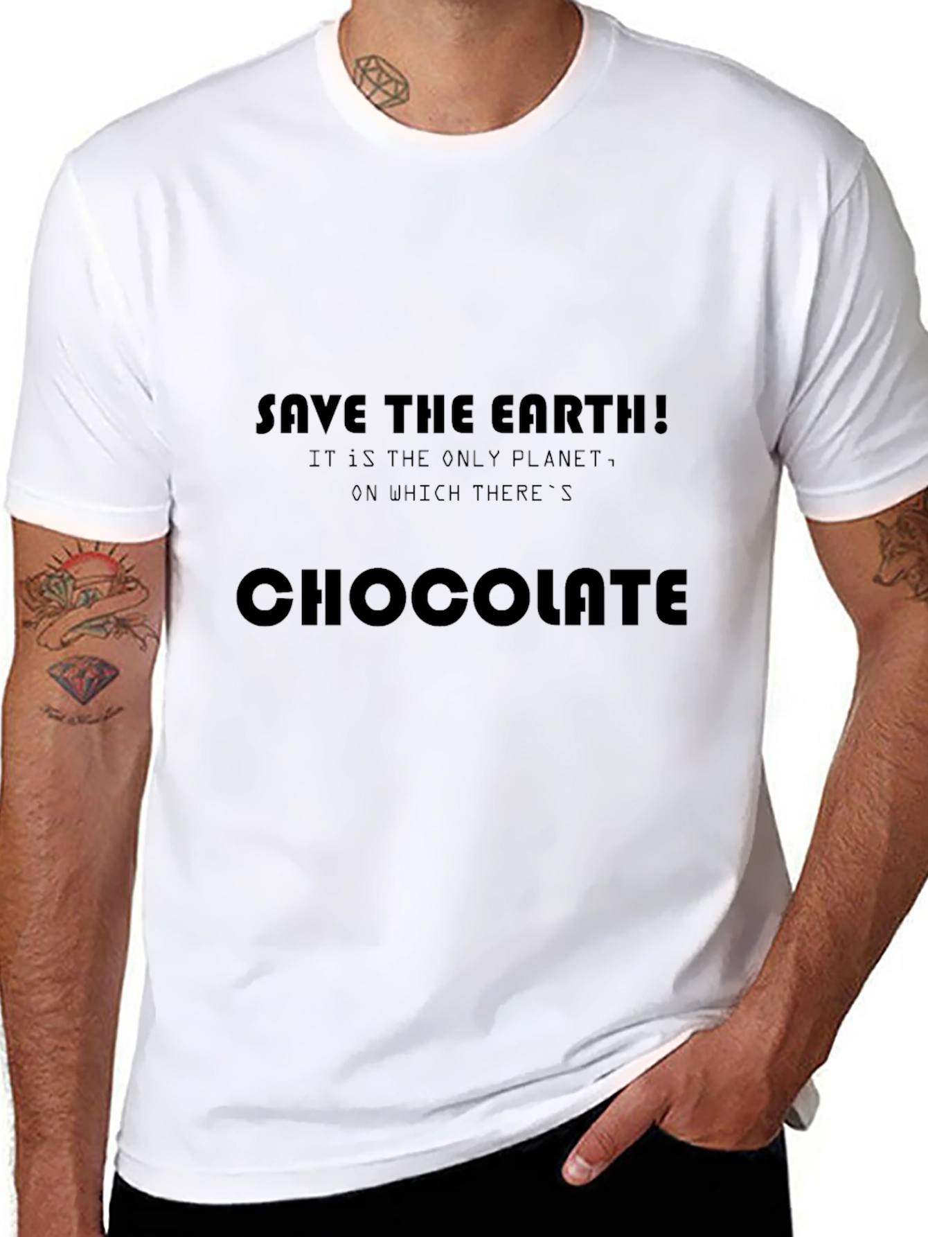 Save the Earth Chocolate T-Shirt