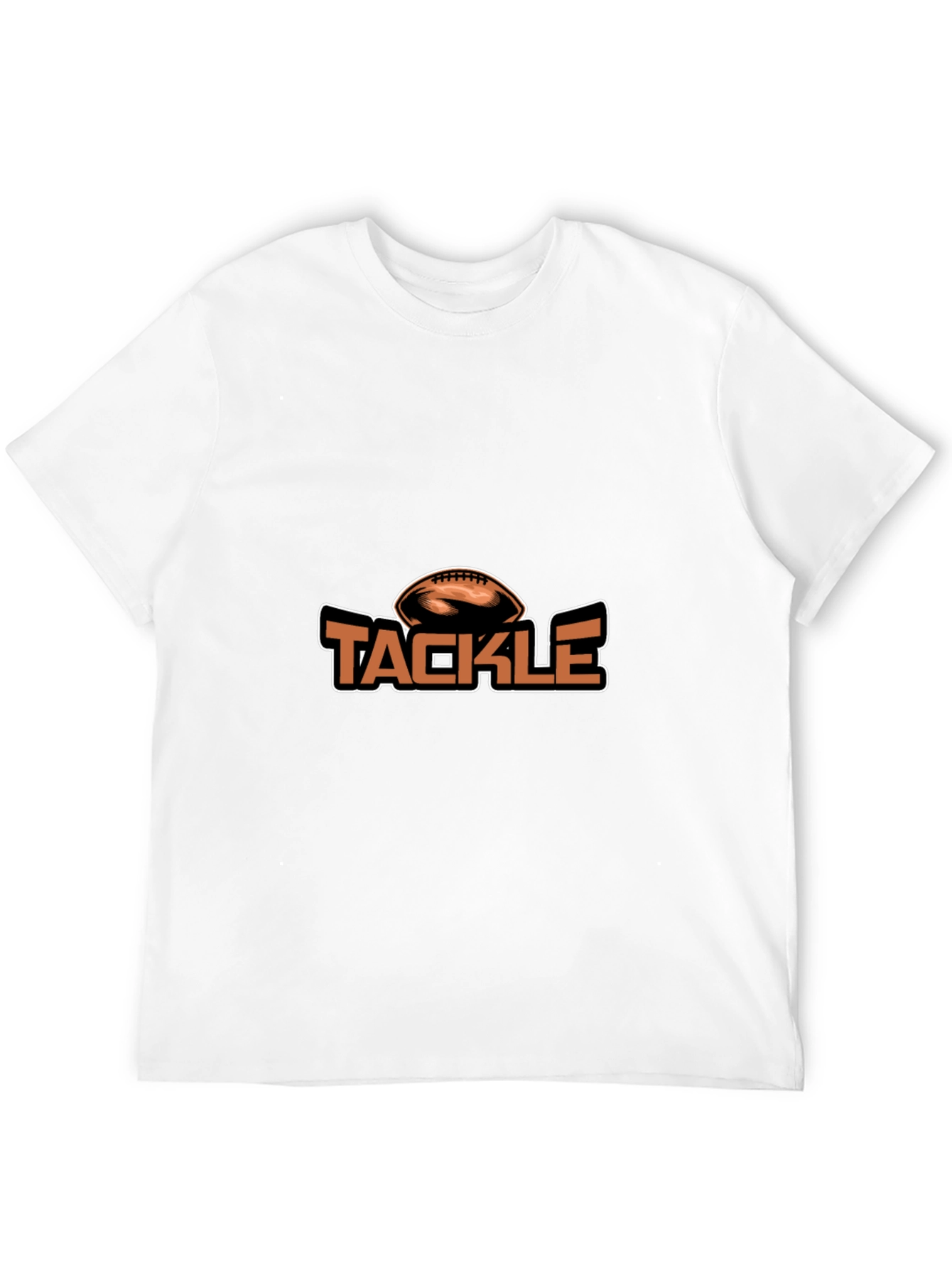 Tackle Football Graphic Tee - Black Cotton Blend