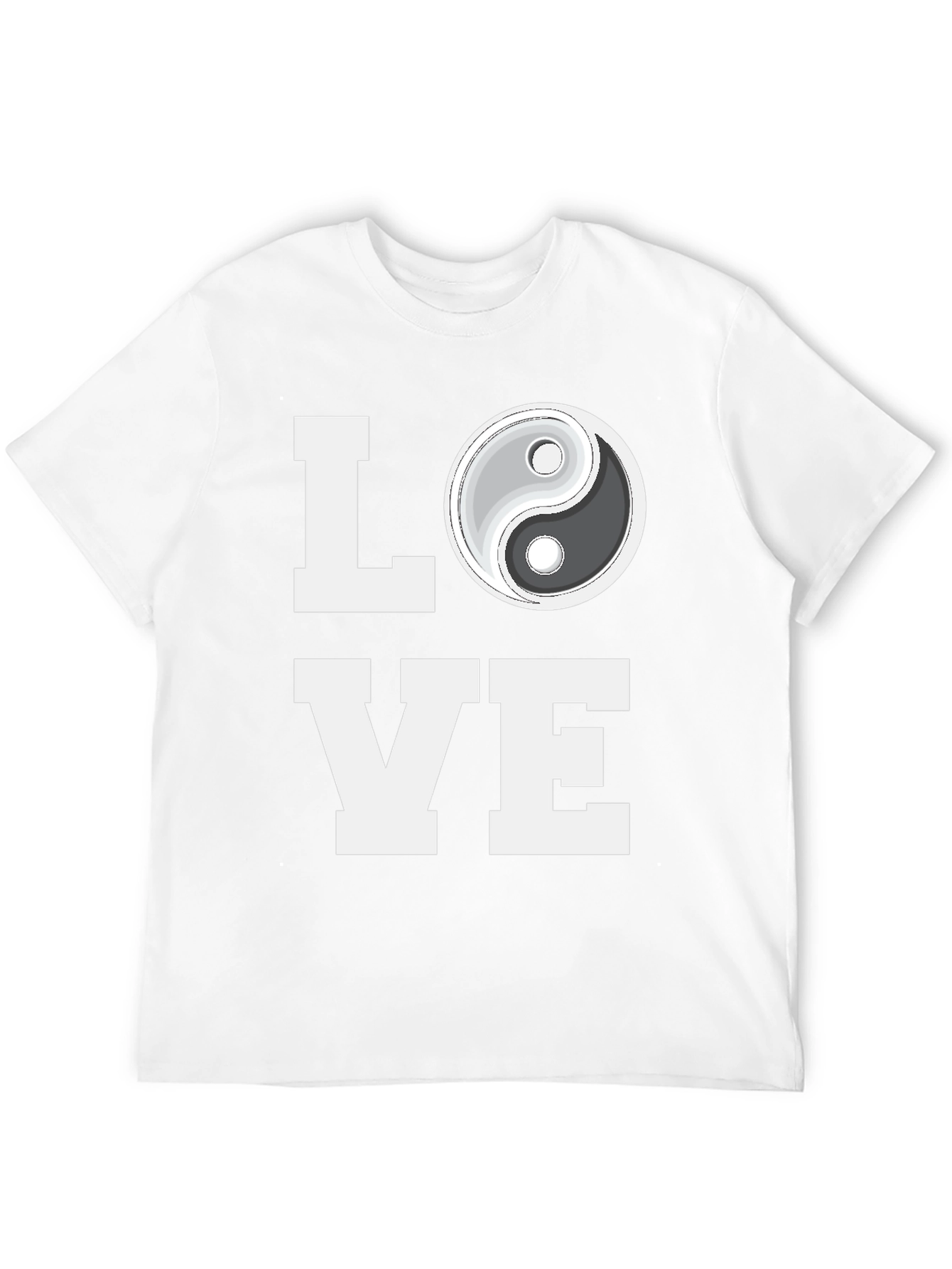 Yin Yang Love Graphic Tee - Trendy Black T-Shirt